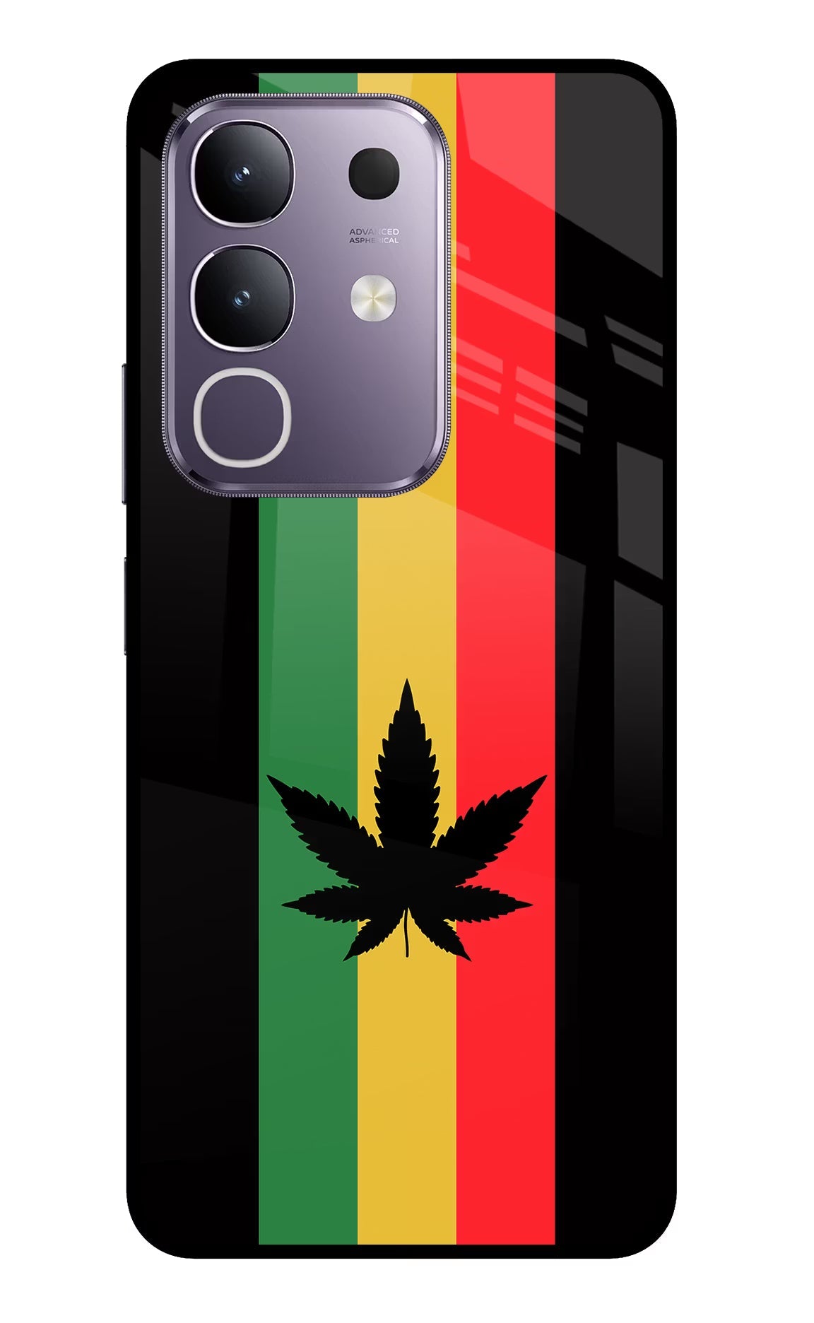 Weed Flag Vivo T4x 5G Glass Case