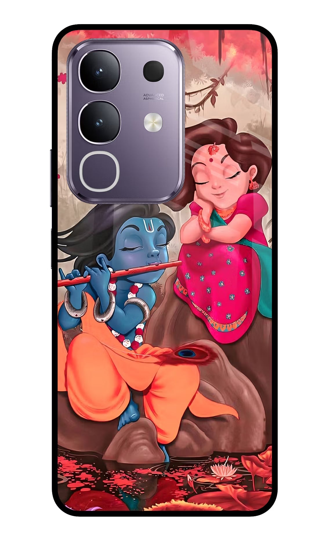 Radhe Krishna Vivo T4x 5G Glass Case