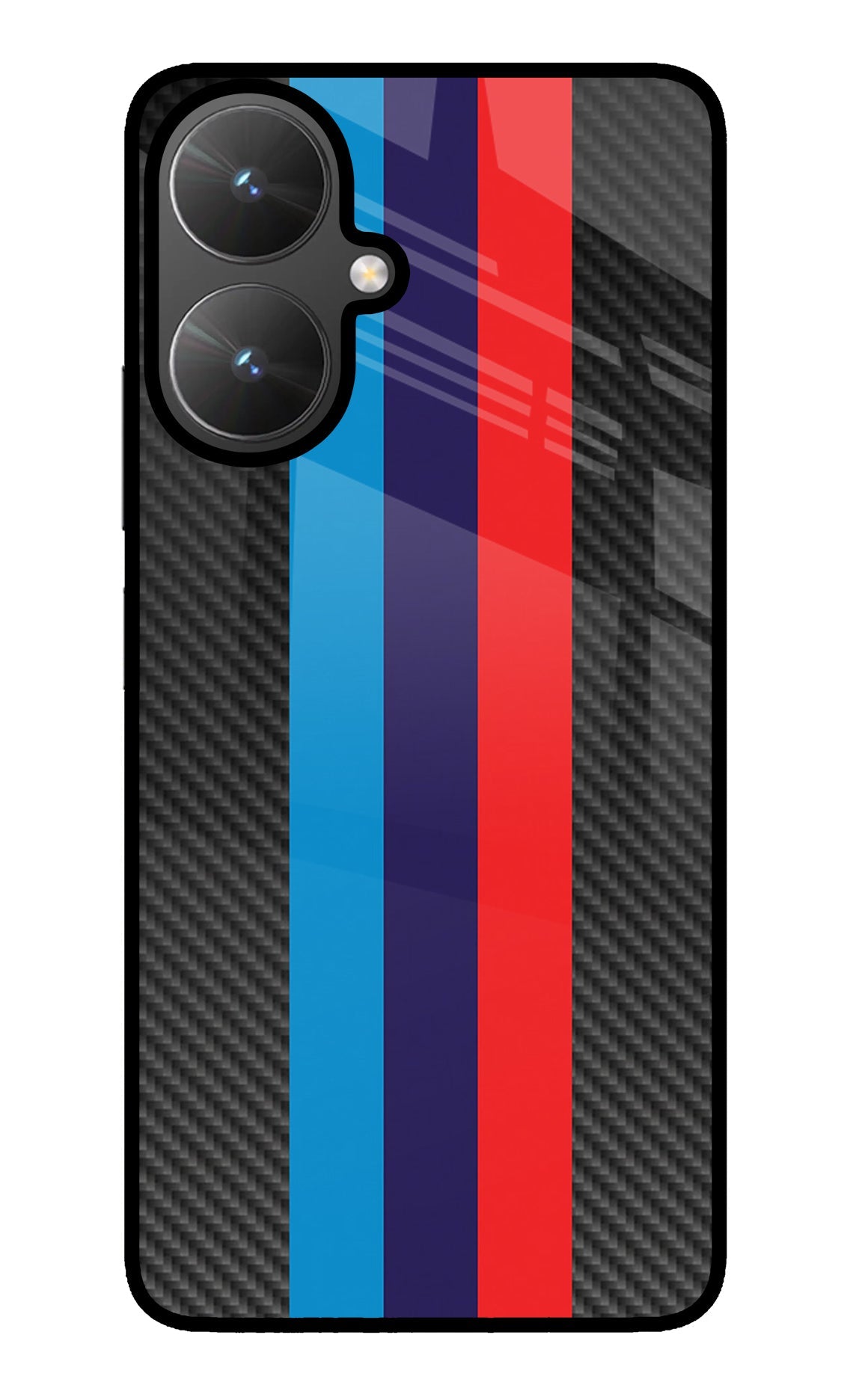 BMW Stripes Pattern Poco M6 5G Back Cover