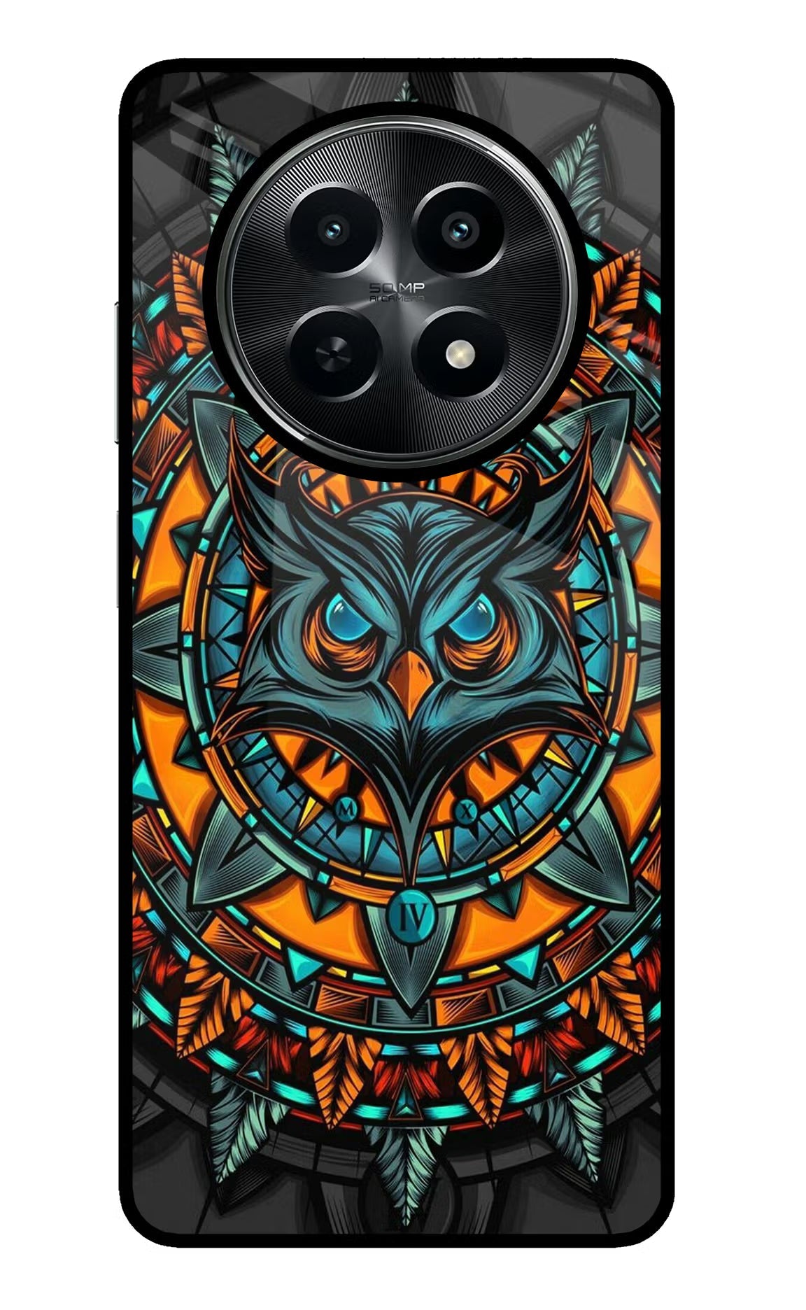 Angry Owl Art Realme C65 5G Glass Case