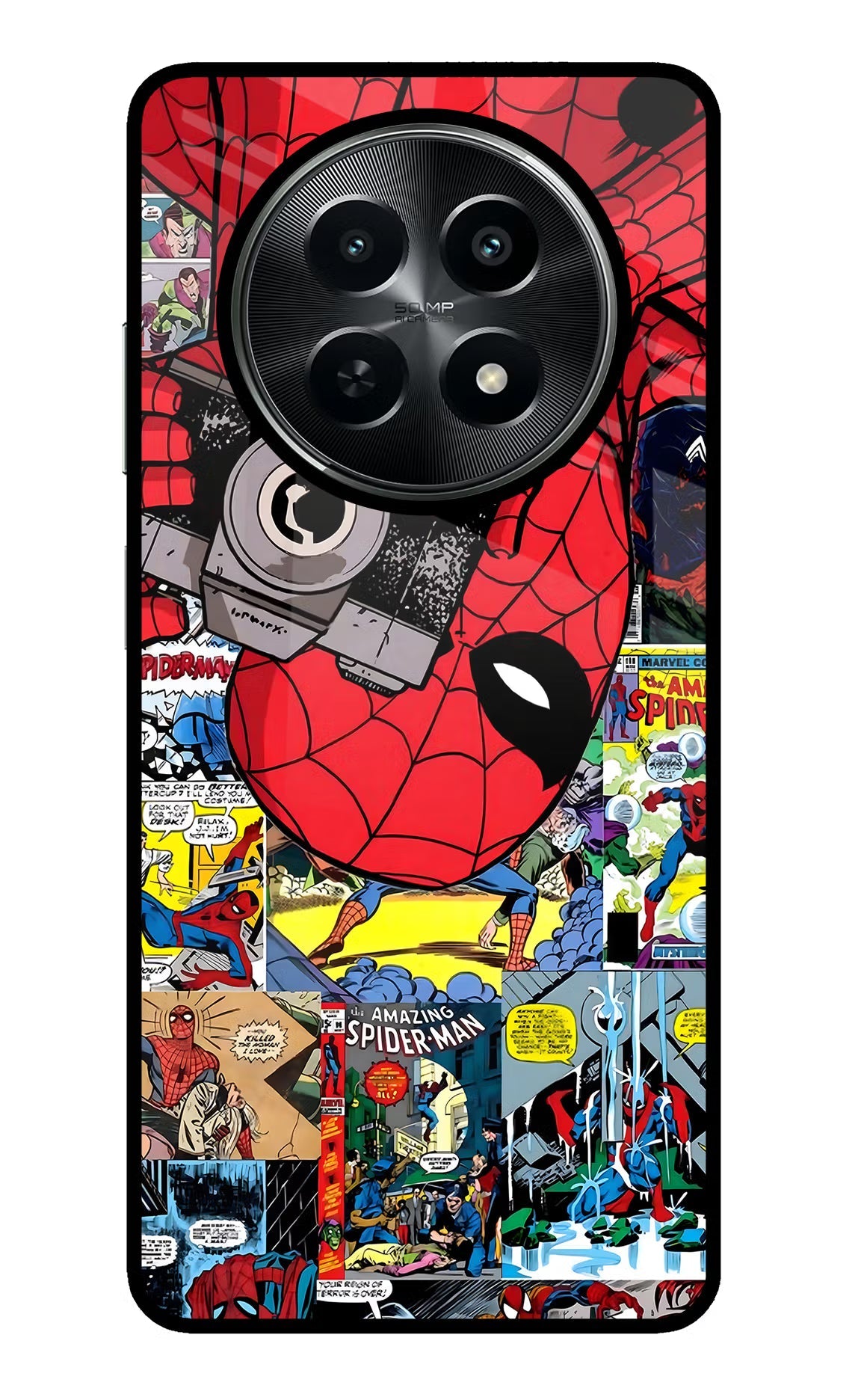 Spider Man Realme C65 5G Glass Case