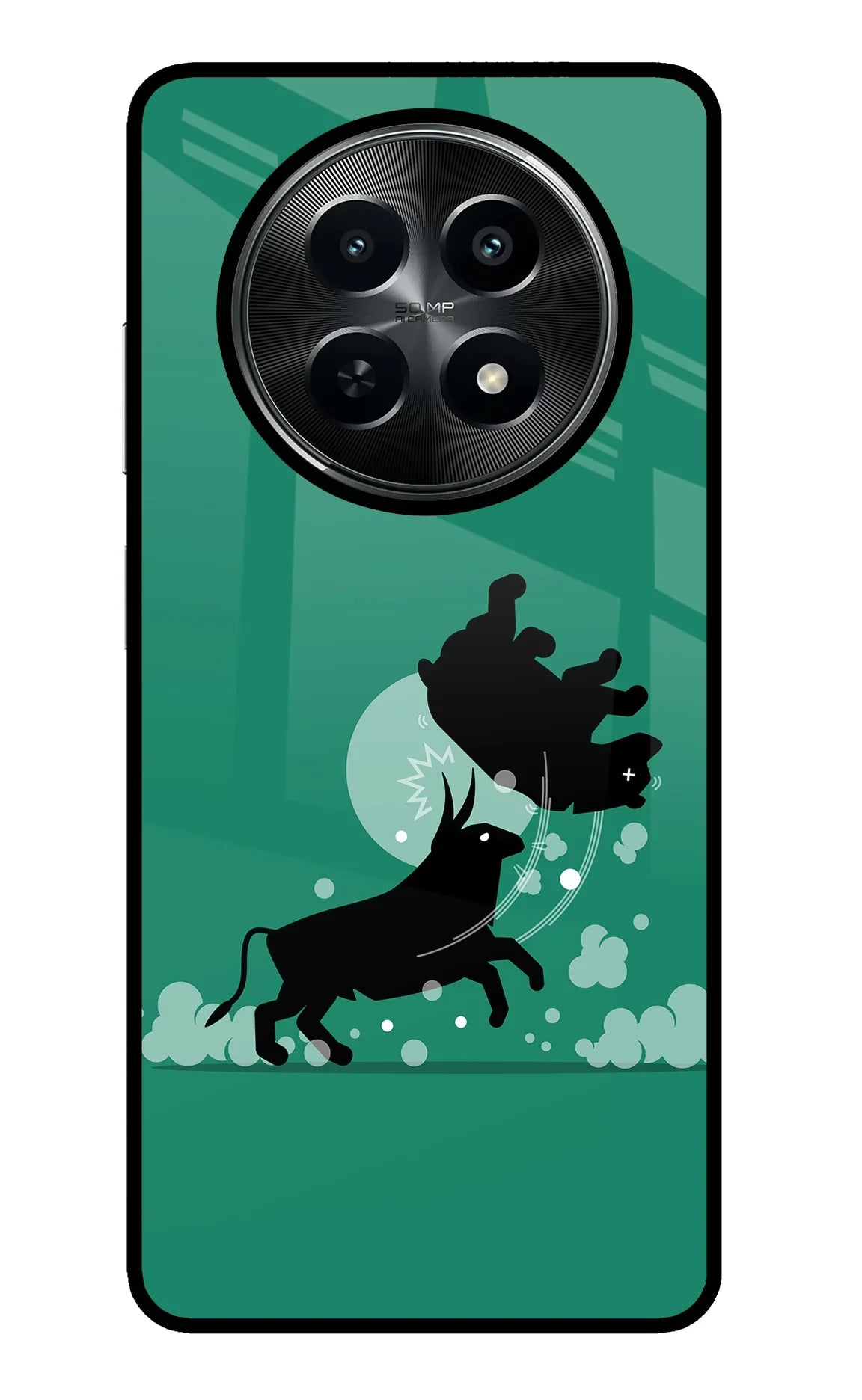 Bull Conqueror Realme C65 5G Glass Case