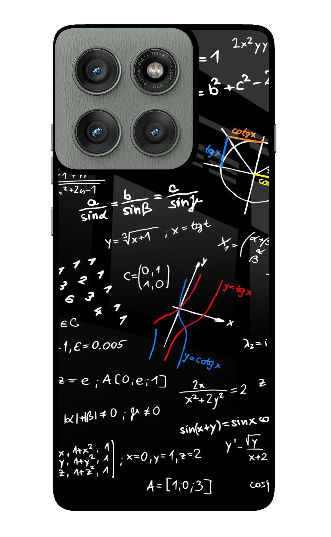Mathematics Formula Moto Edge 60 Pro Back Cover