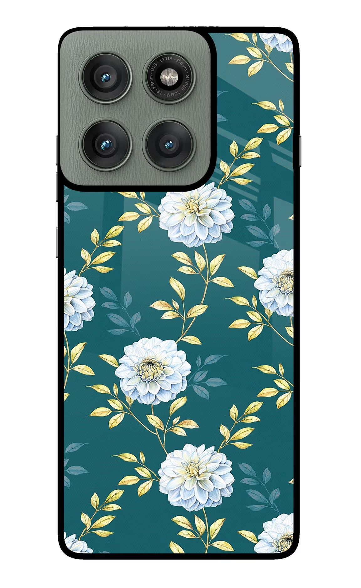 Flowers Moto Edge 60 Pro Back Cover