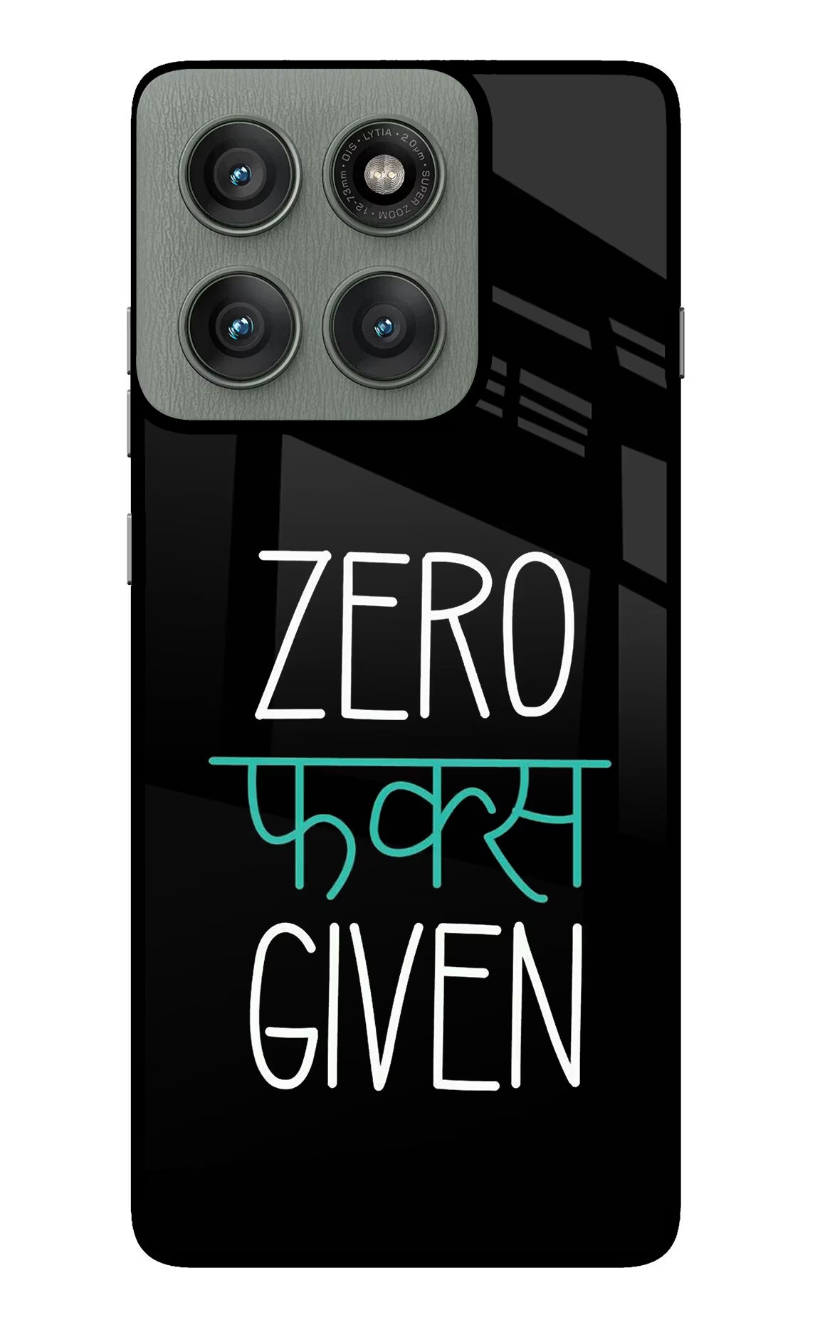 Zero Fucks Given Moto Edge 60 Pro Back Cover