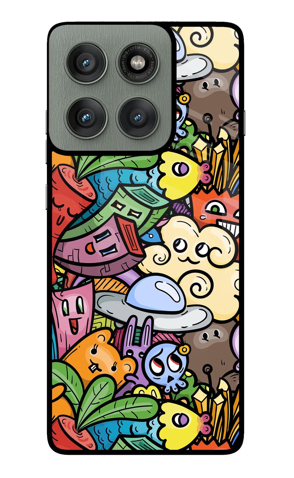 Veggie Doodle Moto Edge 60 Pro Back Cover