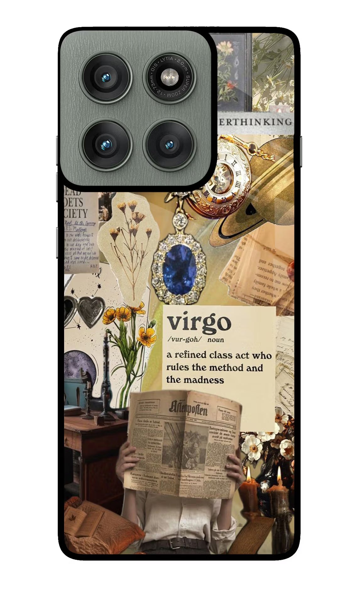 Virgo Zodiac Moto Edge 60 Pro Glass Case