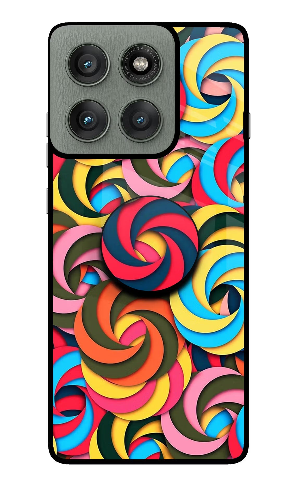 Spiral Pattern Moto Edge 60 Pro Pop Case