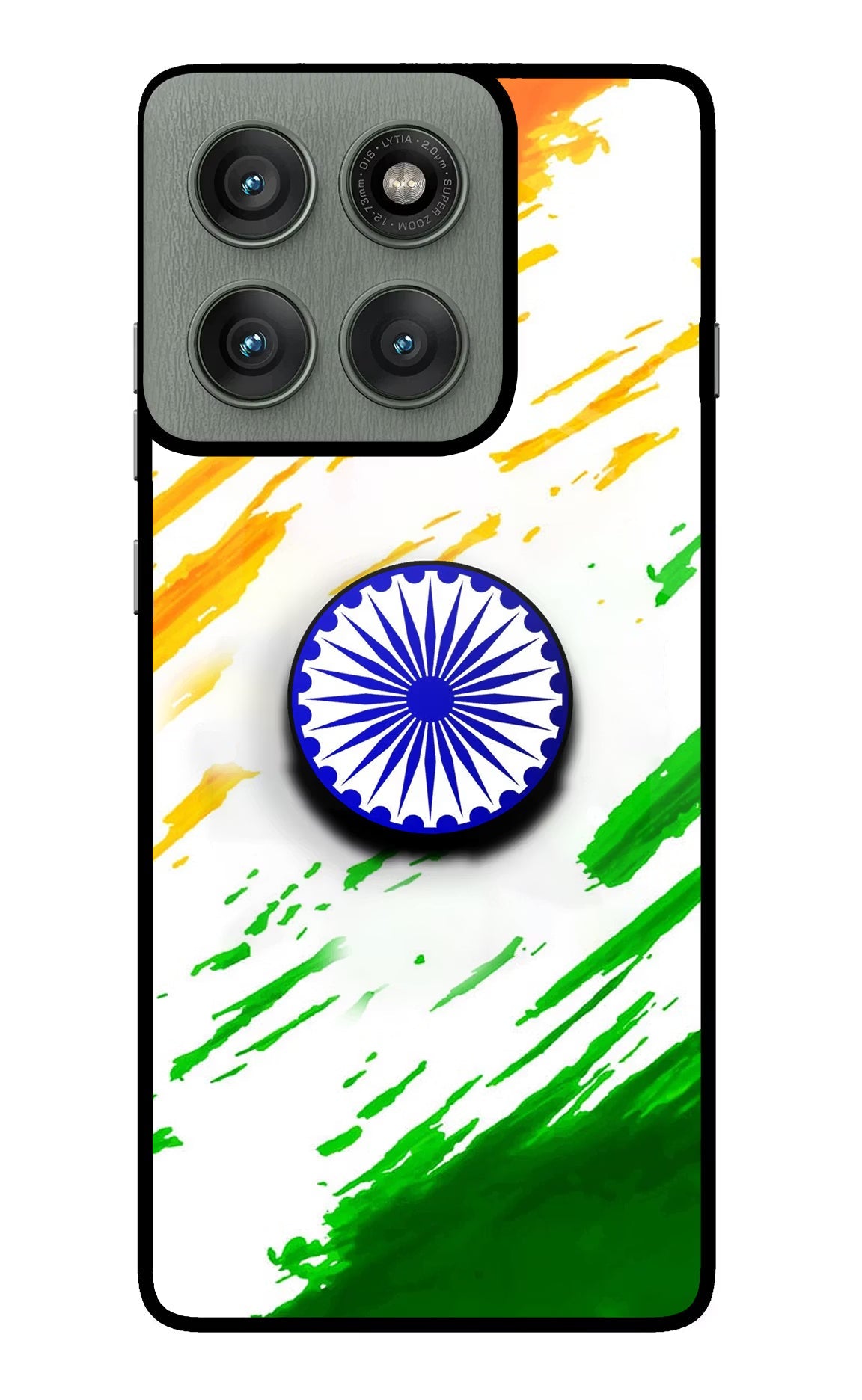 Indian Flag Ashoka Chakra Moto Edge 60 Pro Pop Case