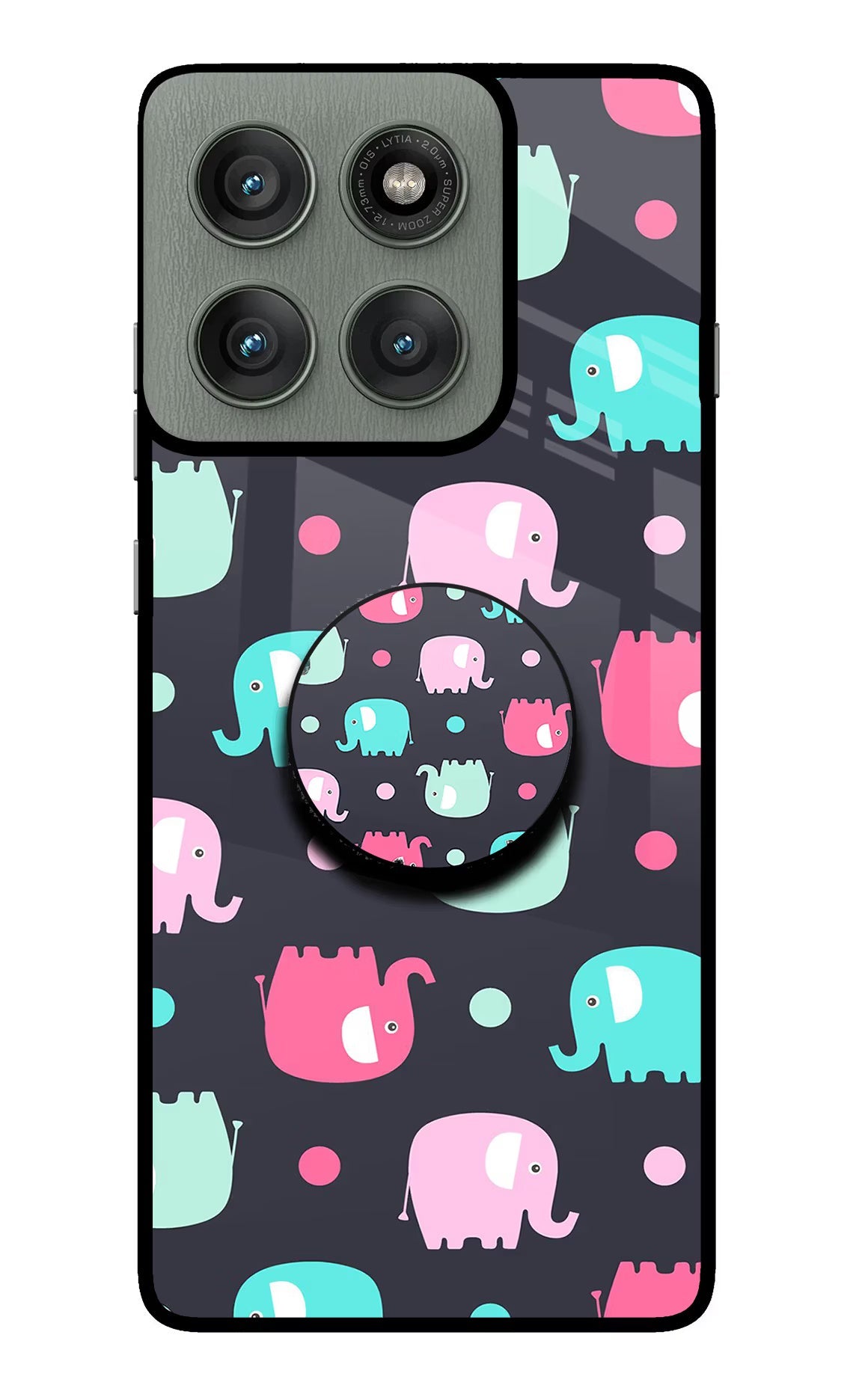 Baby Elephants Moto Edge 60 Pro Pop Case