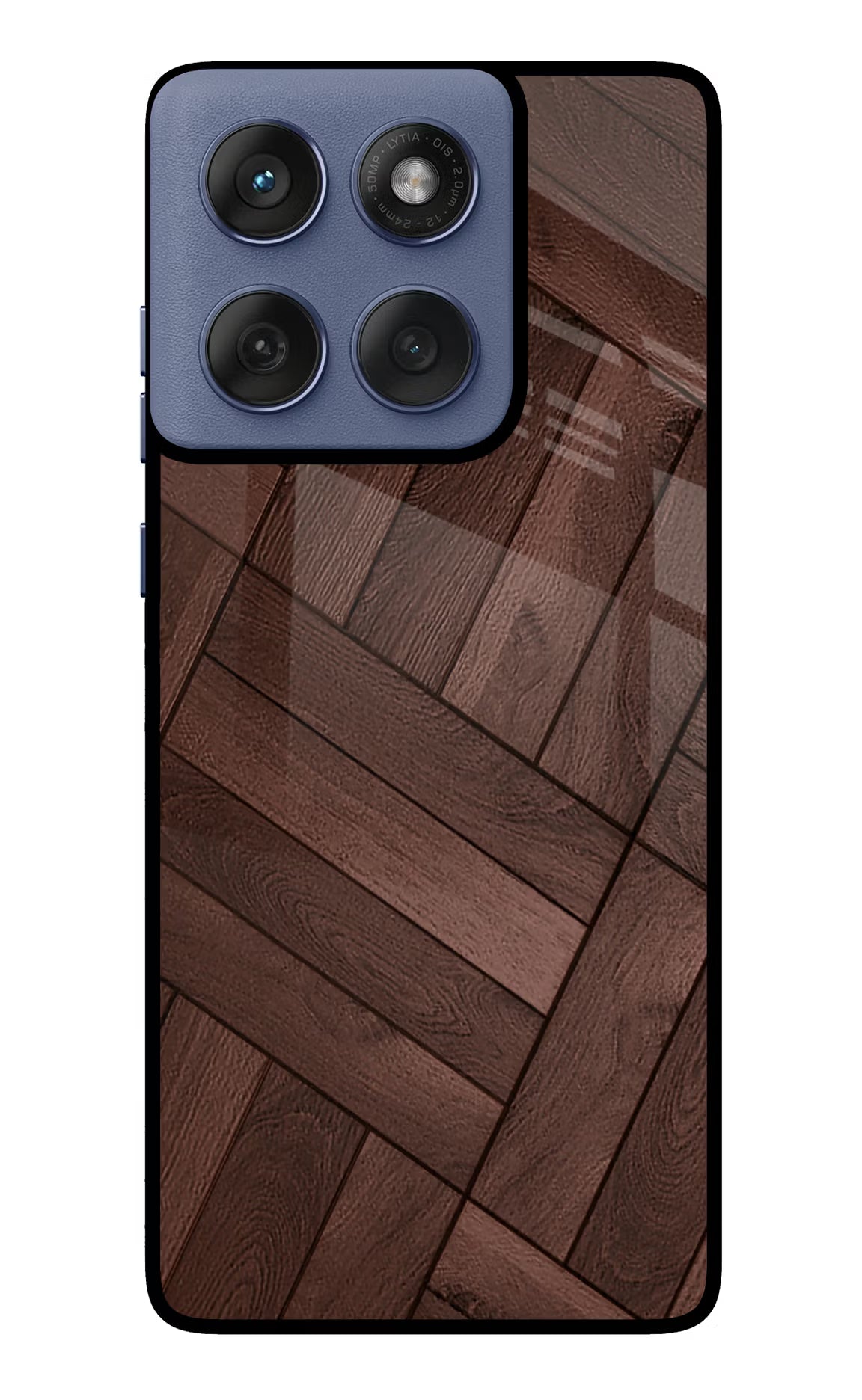 Wooden Texture Design Moto Edge 60 Fusion Back Cover