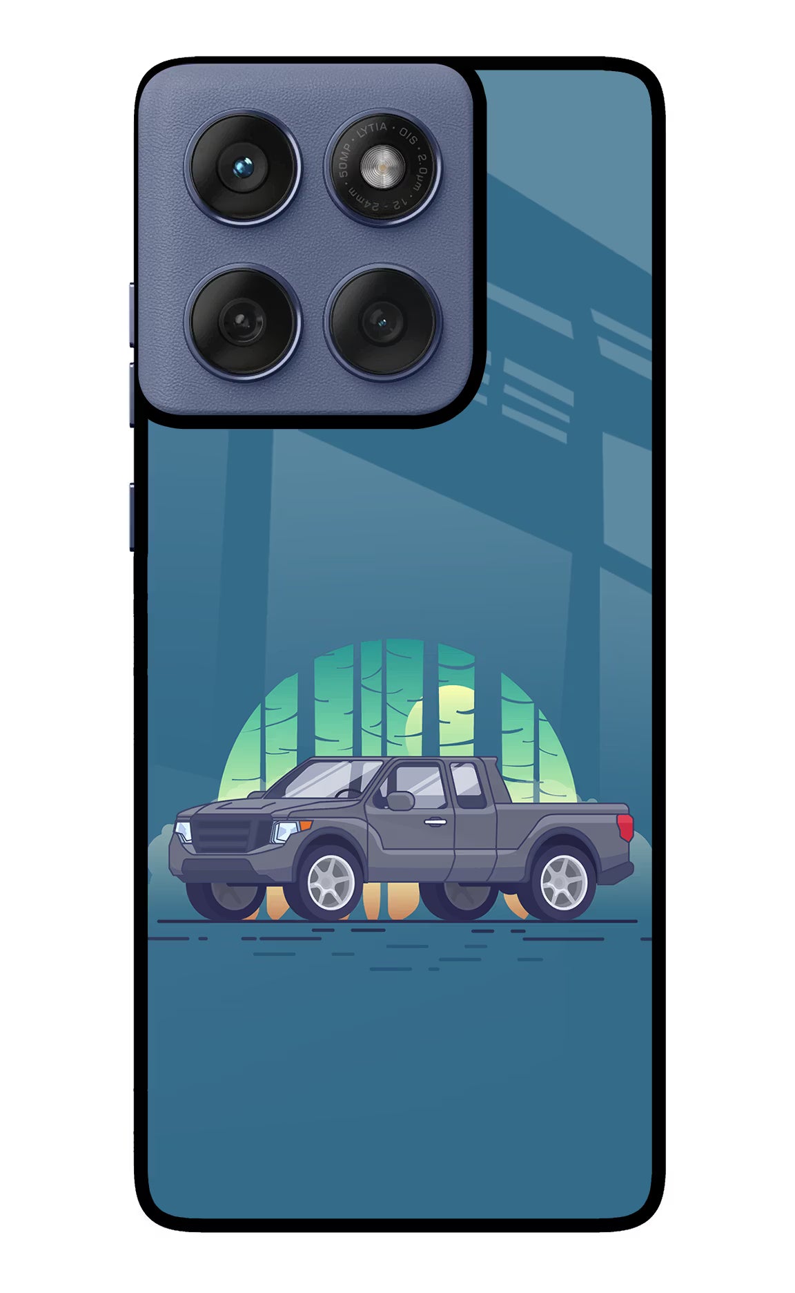 Retro Garage Vibe Moto Edge 60 Fusion Back Cover