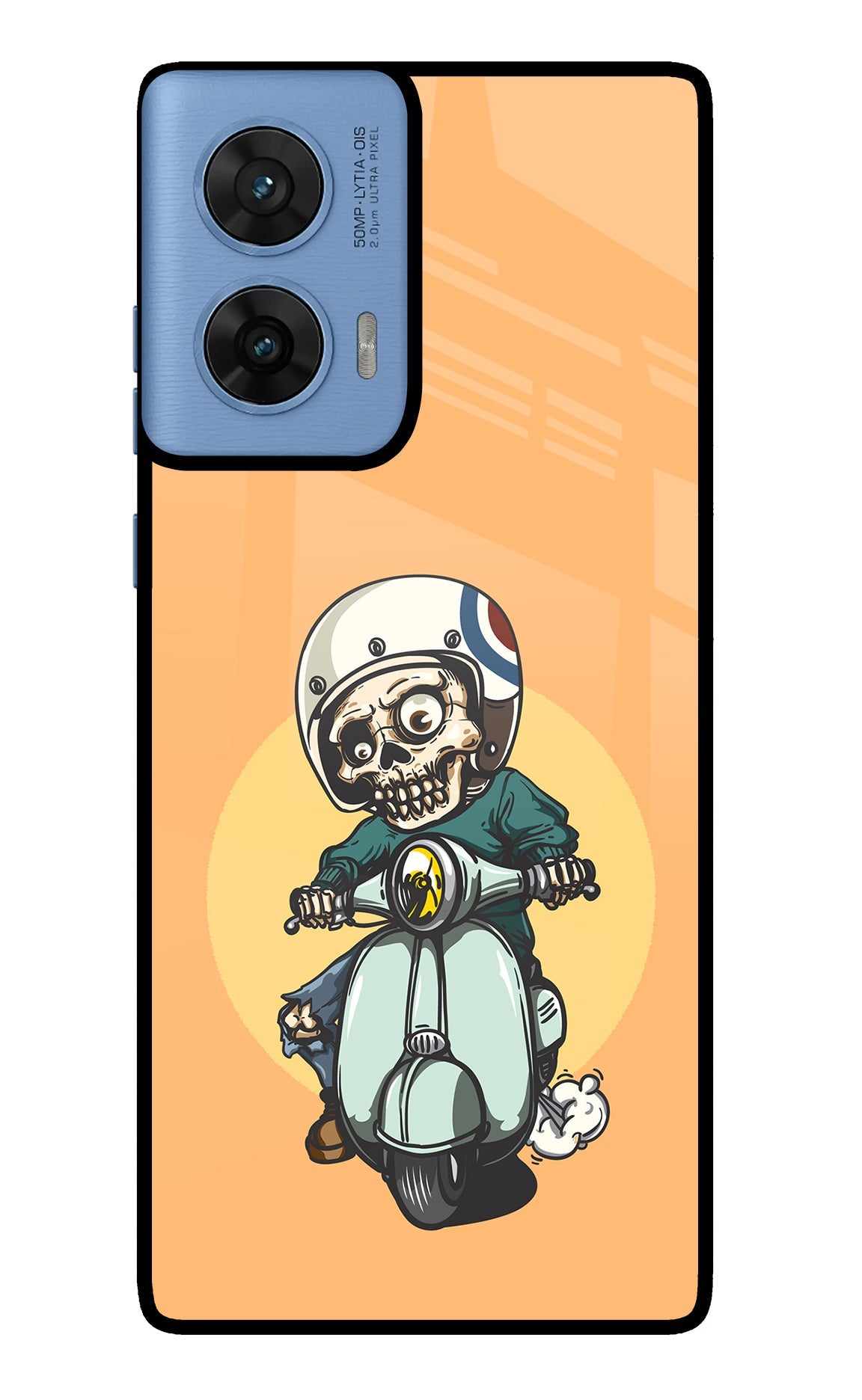 Undead Biker Moto Edge 60 Fusion Glass Case