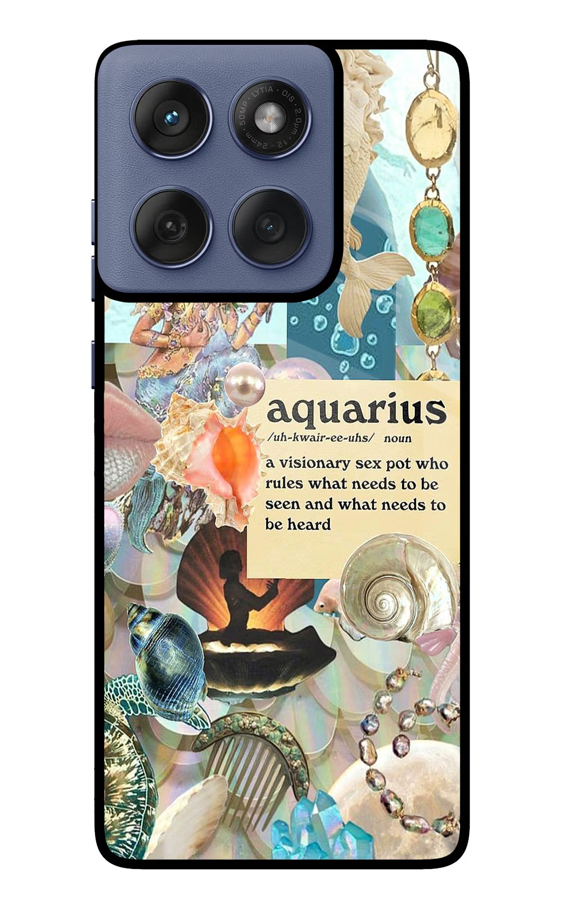 Aquarius Zodiac Moto Edge 60 Fusion Back Cover