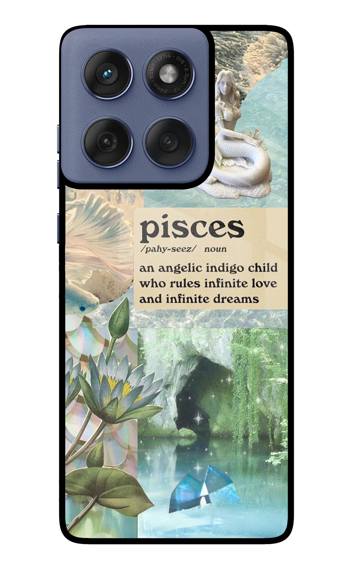 Pisces Zodiac Moto Edge 60 Fusion Glass Case