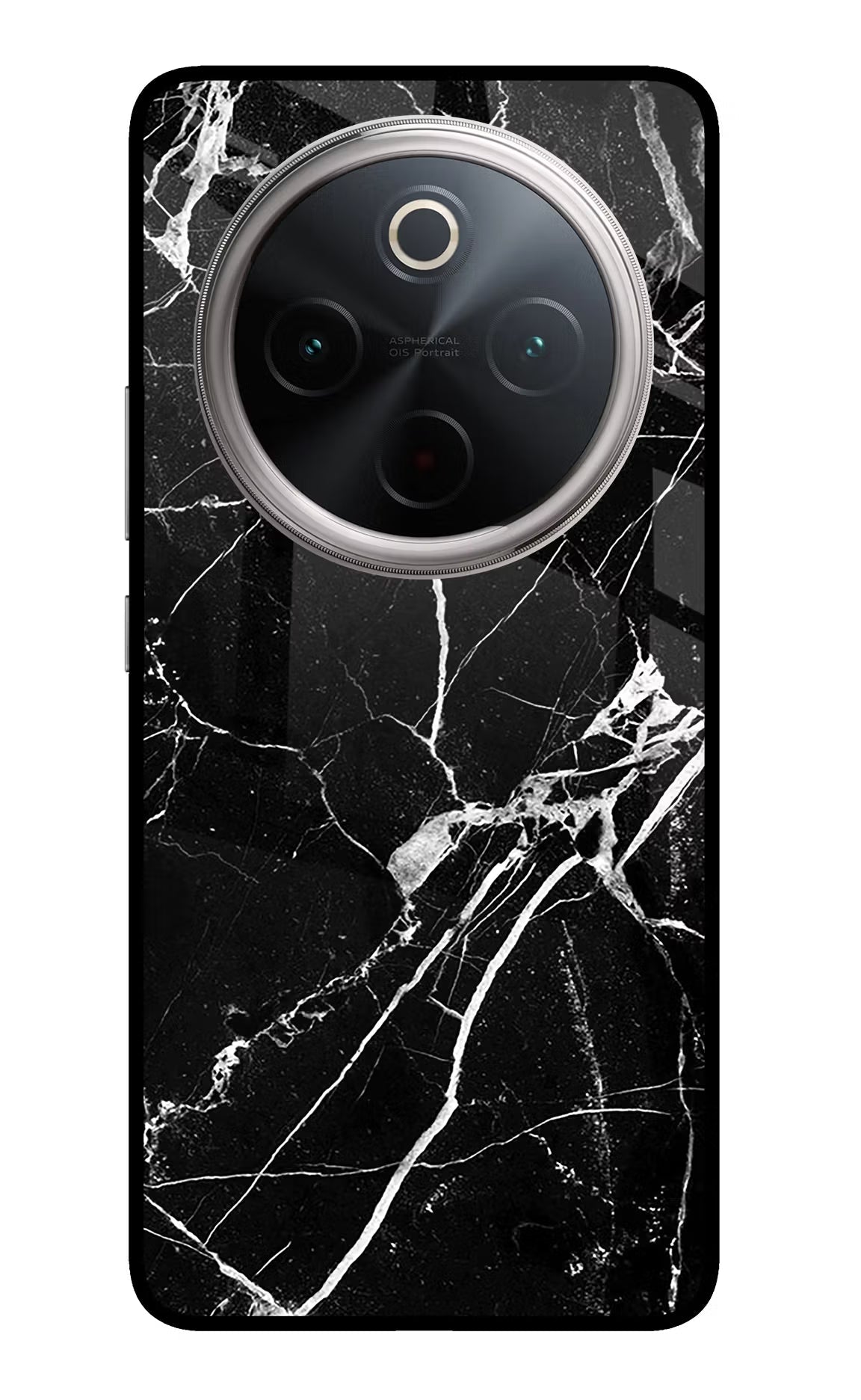 Black Marble Pattern Vivo T4 5G Back Cover