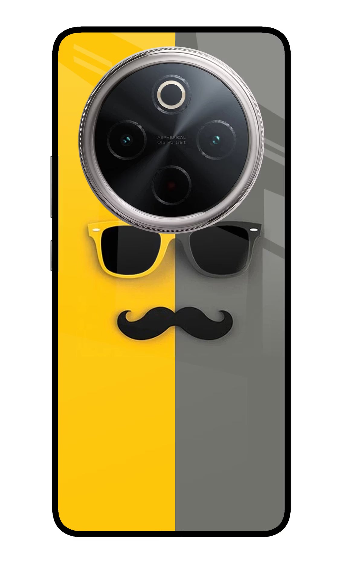 Sunglasses with Mustache Vivo T4 5G Back Cover
