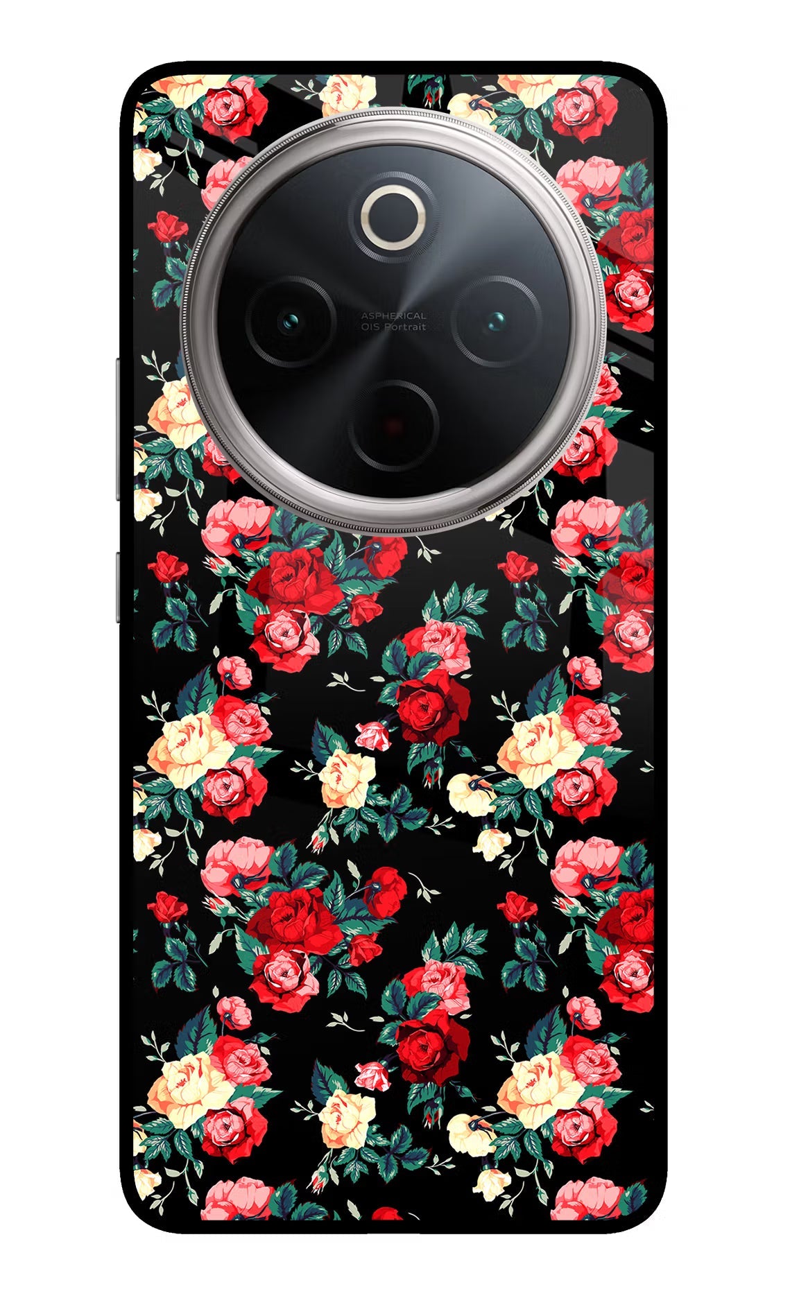 Rose Pattern Vivo T4 5G Back Cover