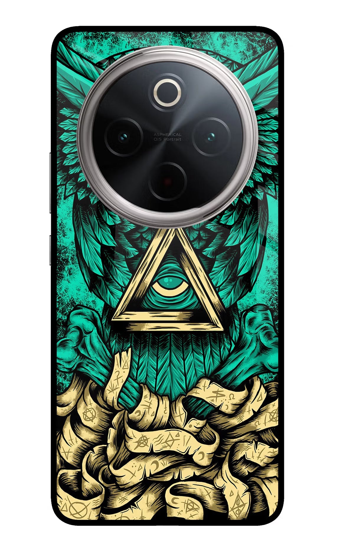Green Owl Vivo T4 5G Glass Case