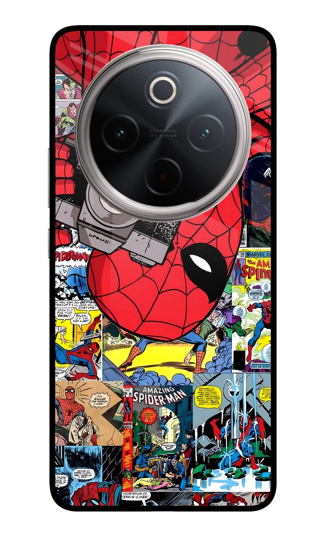 Spider Man Vivo T4 5G Glass Case