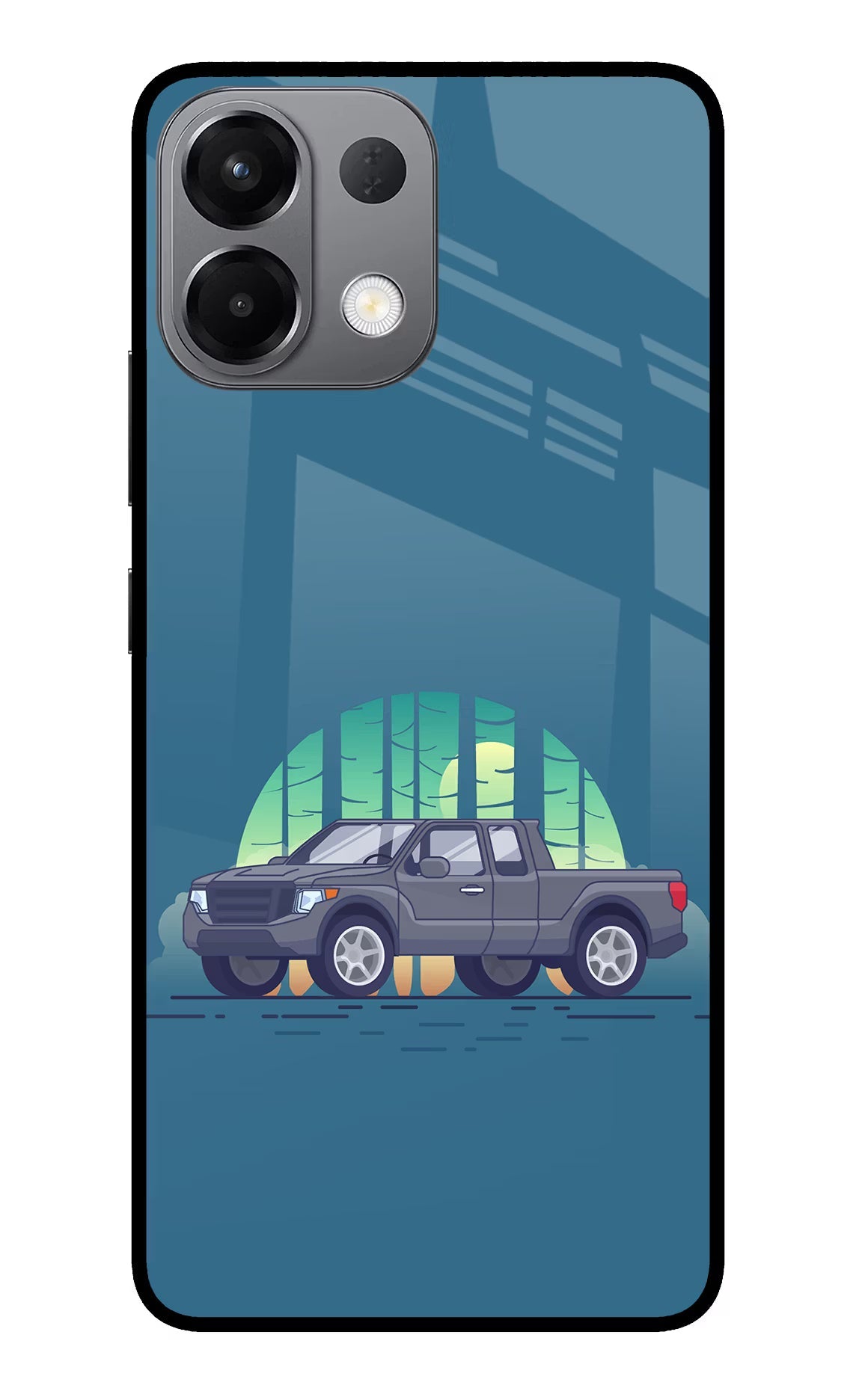 Retro Garage Vibe Oppo K13 5G Glass Case