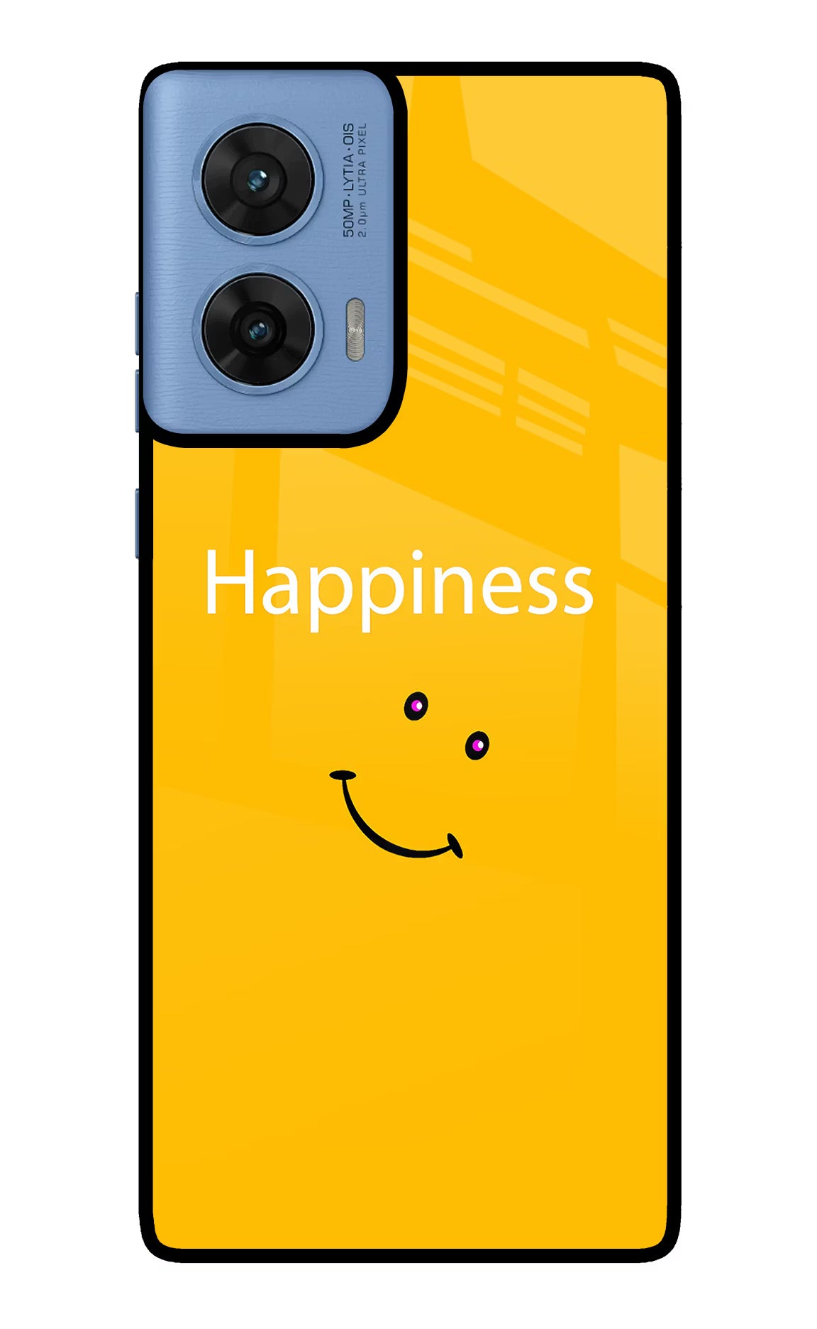 Happiness With Smiley Moto G96 5G Glass Case