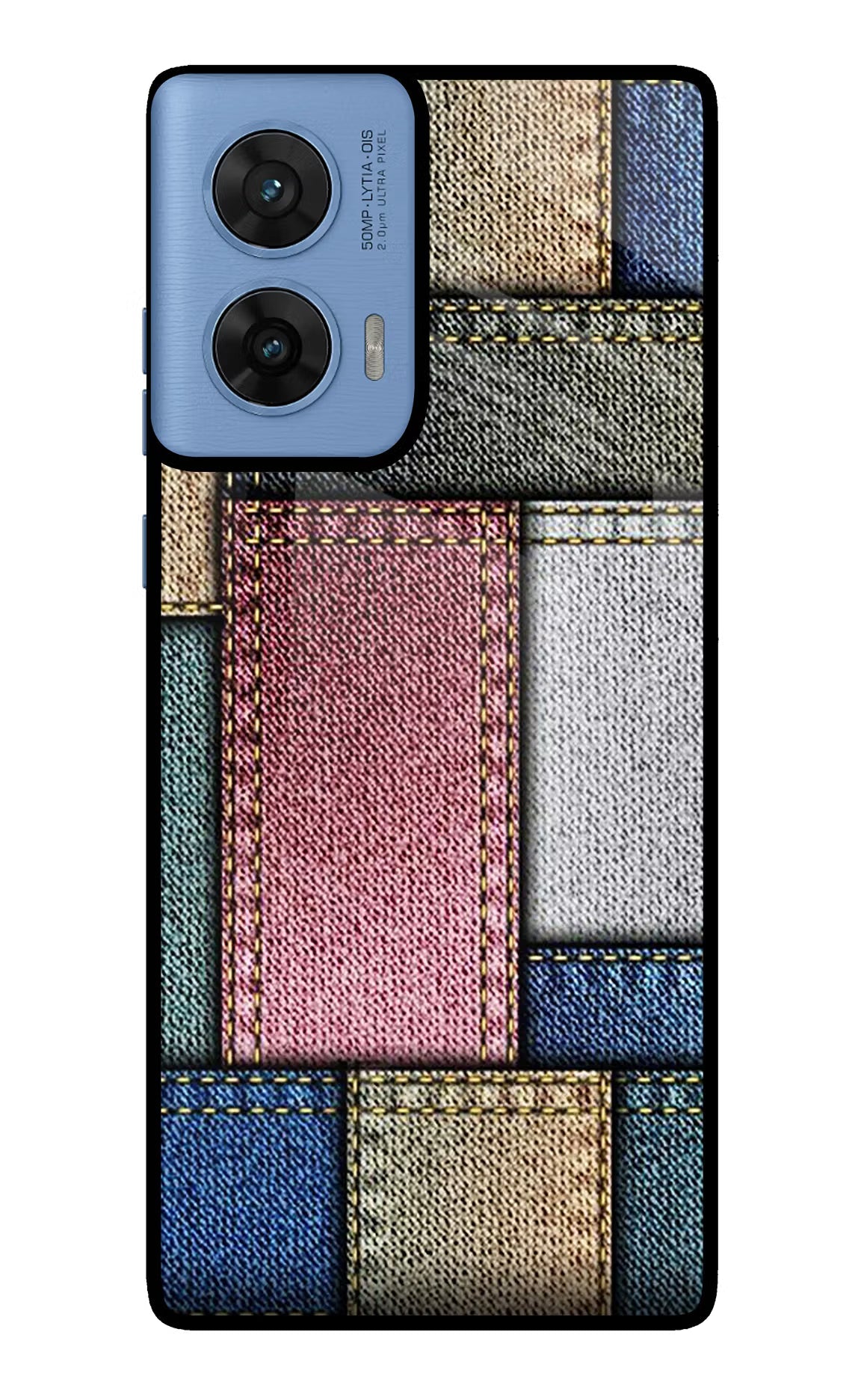 Multicolor Jeans Moto G96 5G Back Cover