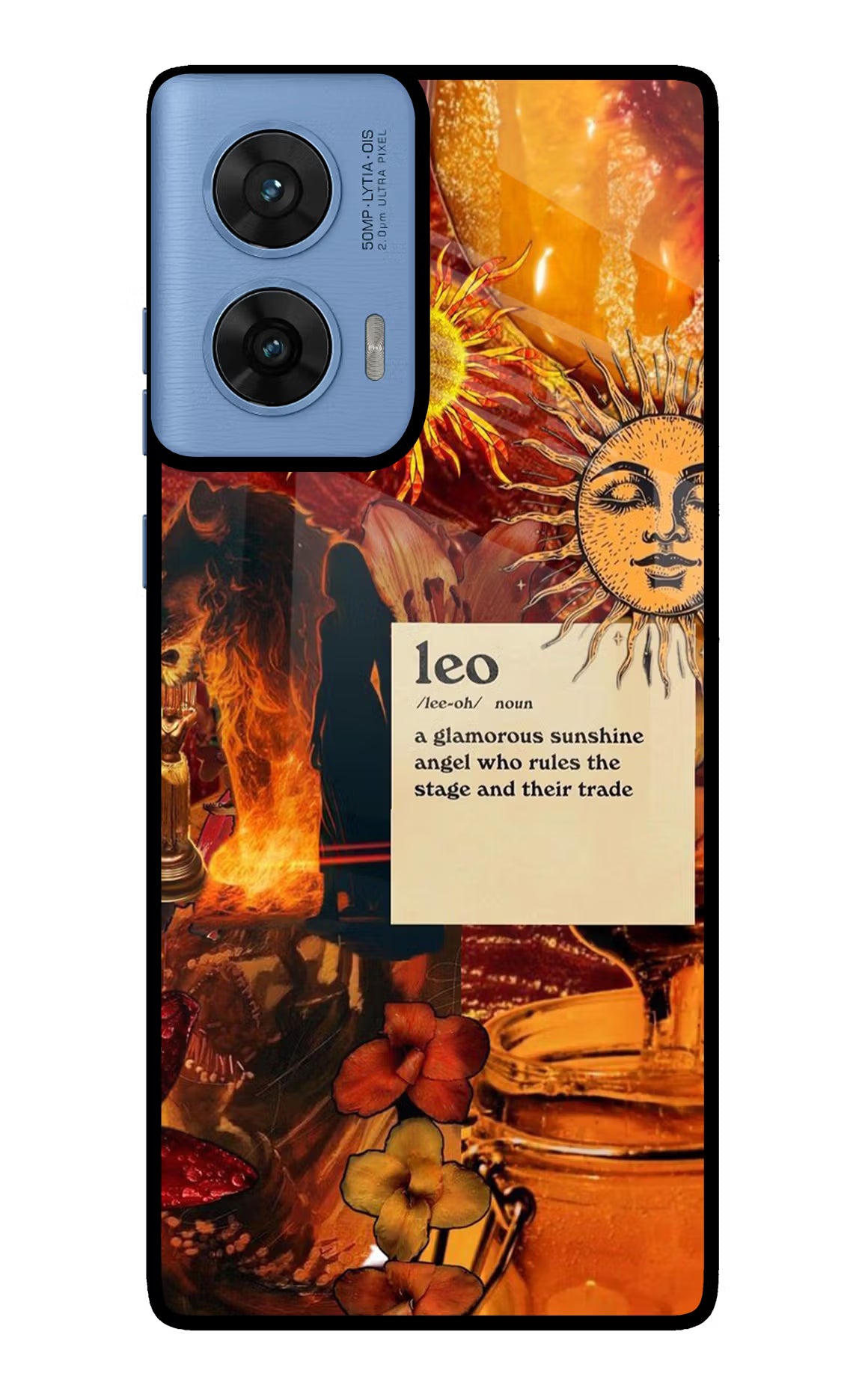 Leo Zodiac Moto G96 5G Glass Case