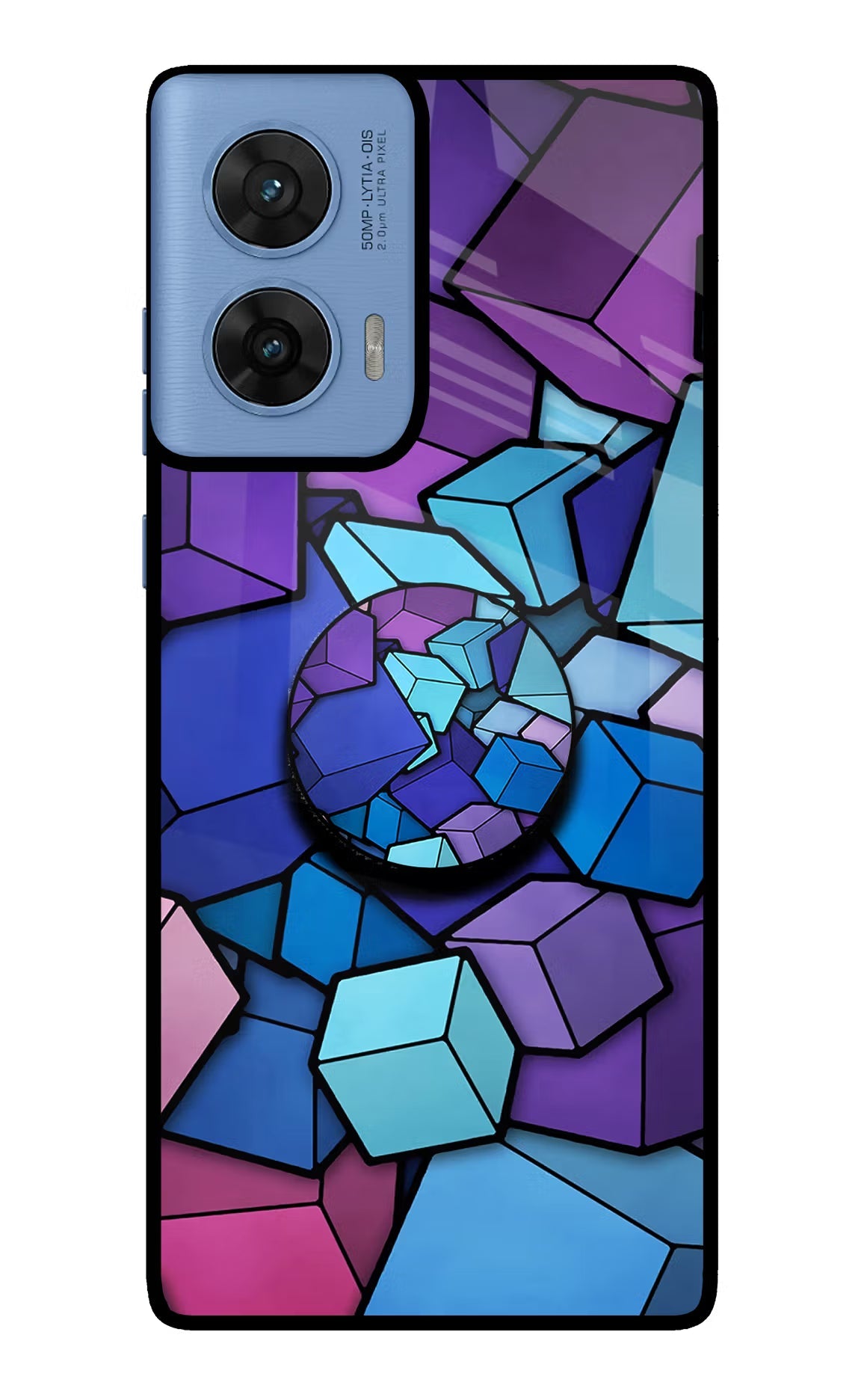 Cubic Abstract Moto G96 5G Pop Case