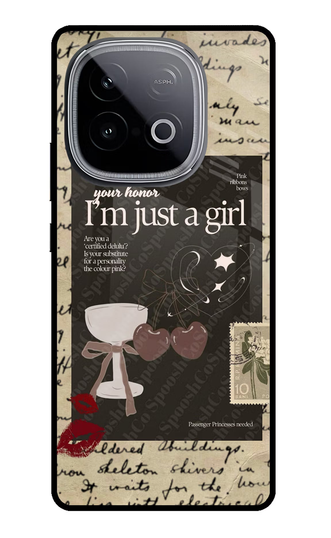 I am just a girl iQOO Neo 10 Glass Case