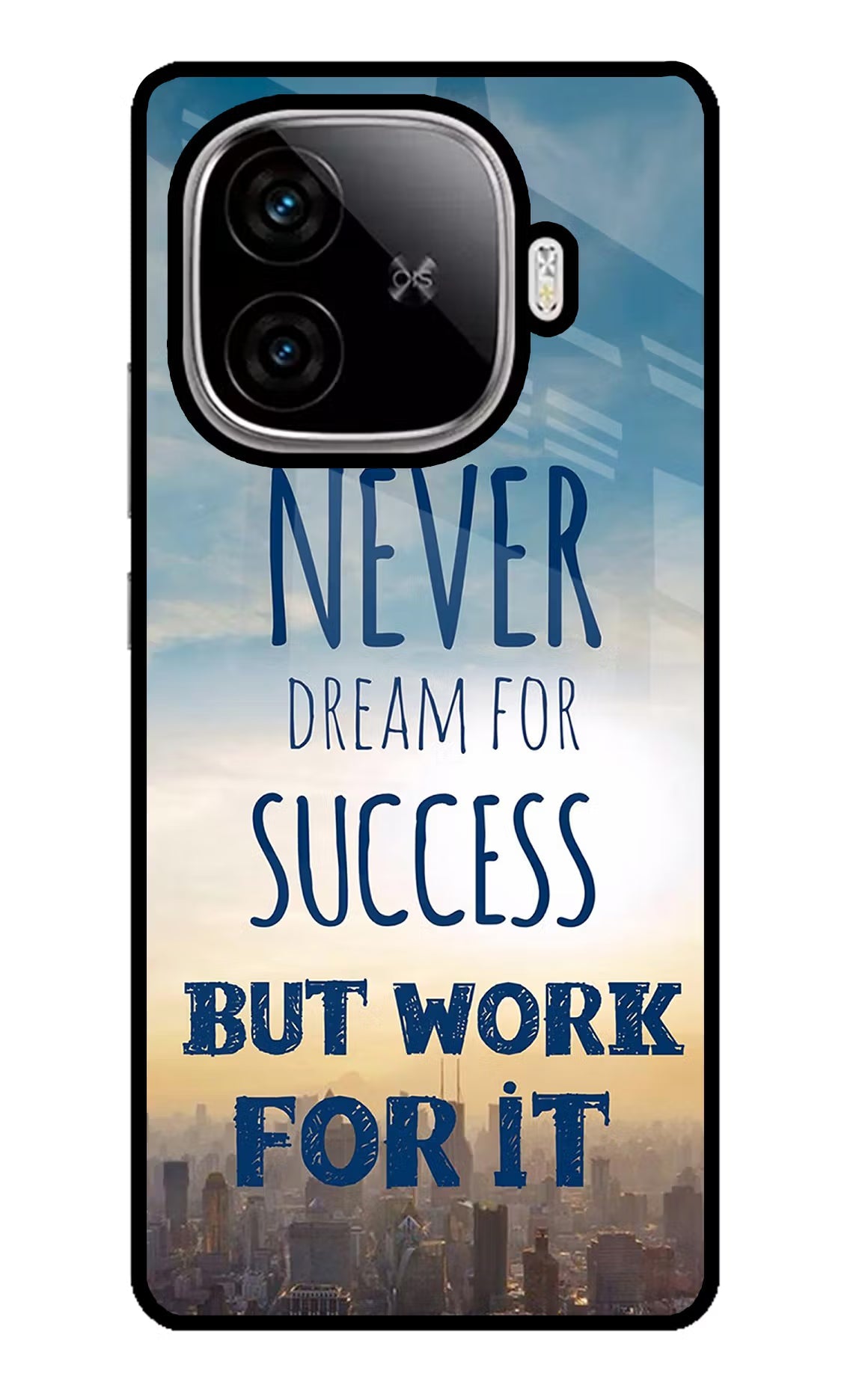 Never Dream For Success But Work For It iQOO Neo 10R 5G Glass Case