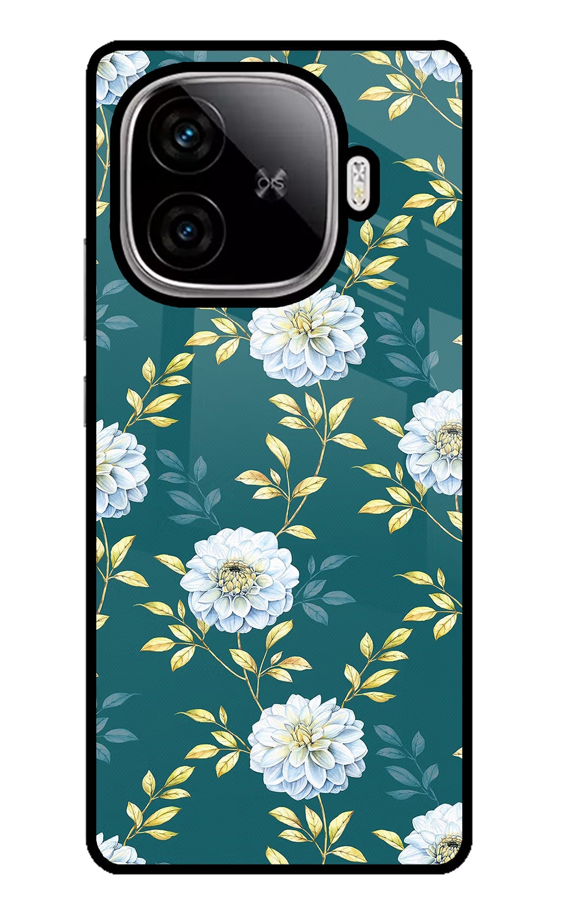 Flowers iQOO Neo 10R 5G Glass Case