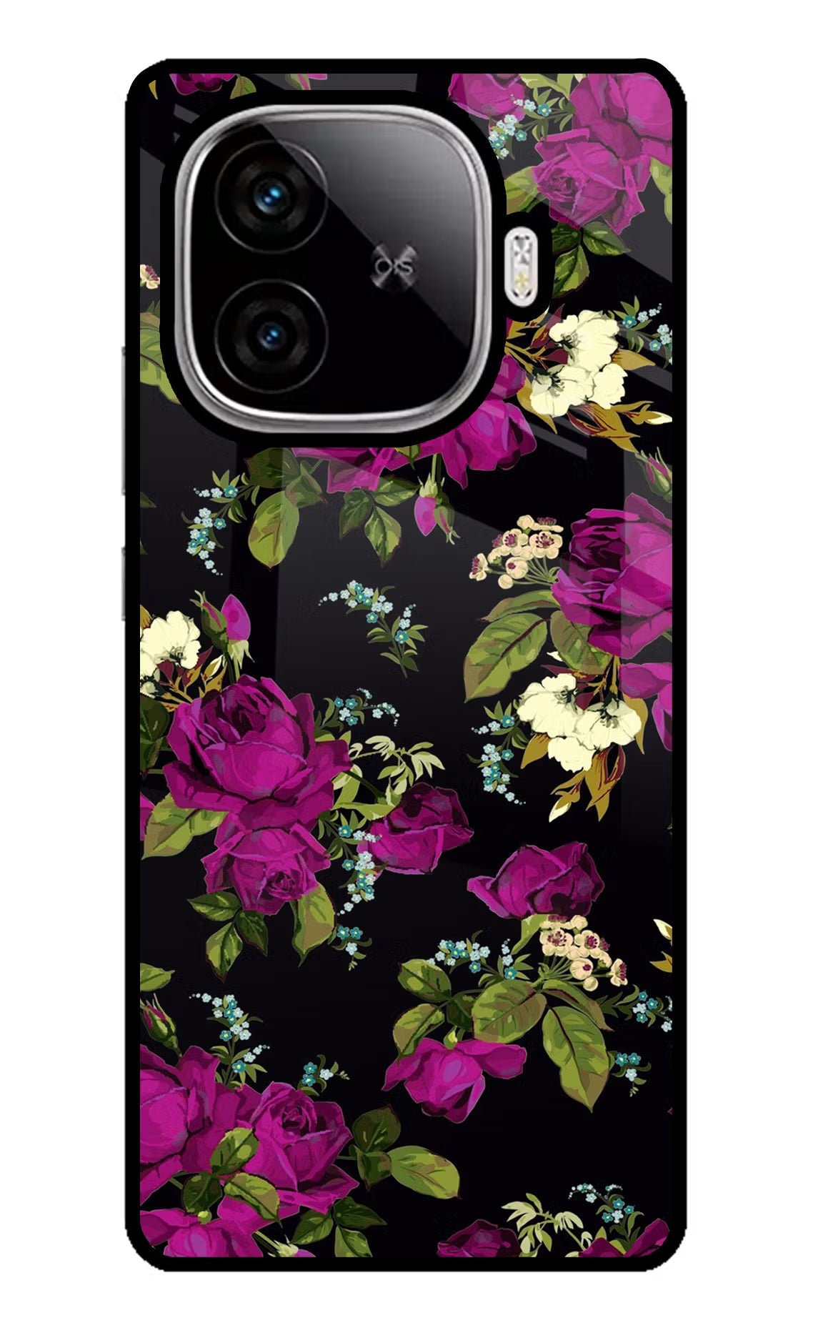 Flowers iQOO Neo 10R 5G Glass Case