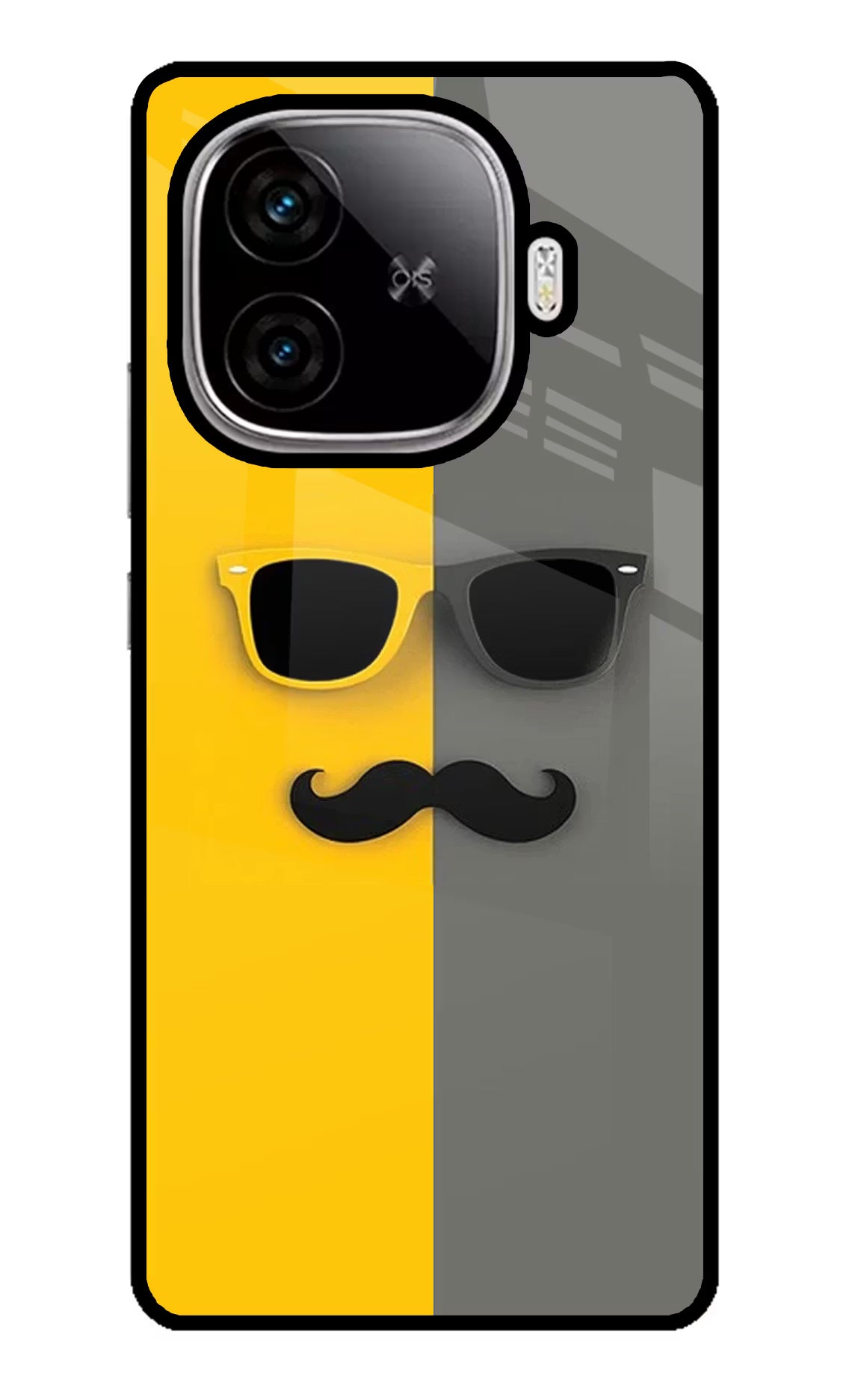 Sunglasses with Mustache iQOO Neo 10R 5G Back Cover