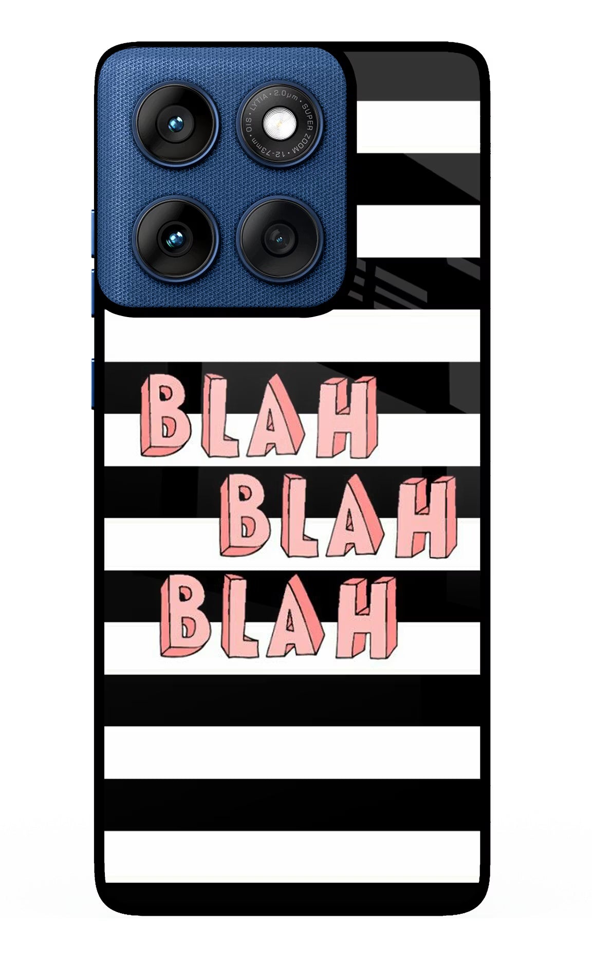 Blah Blah Blah Moto Edge 60 Back Cover