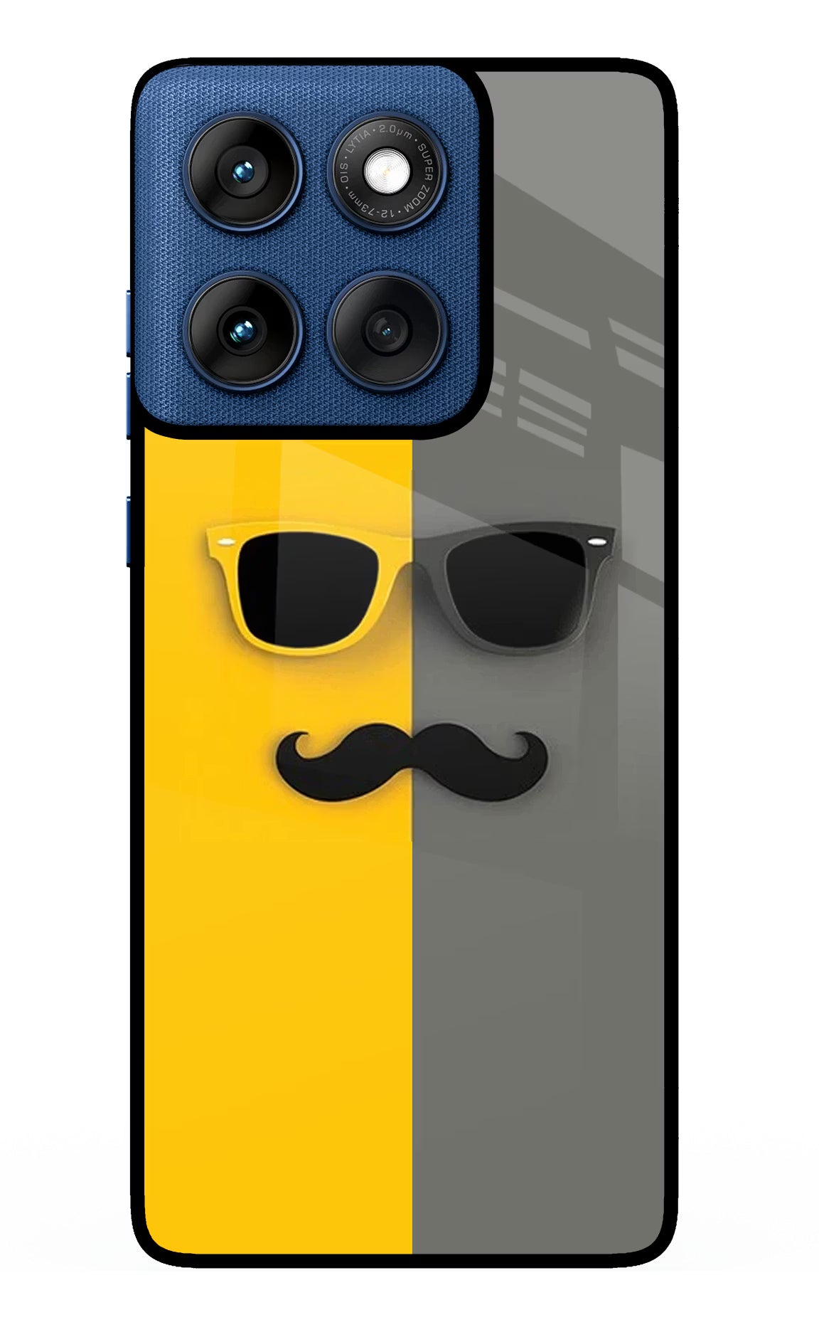 Sunglasses with Mustache Moto Edge 60 Glass Case