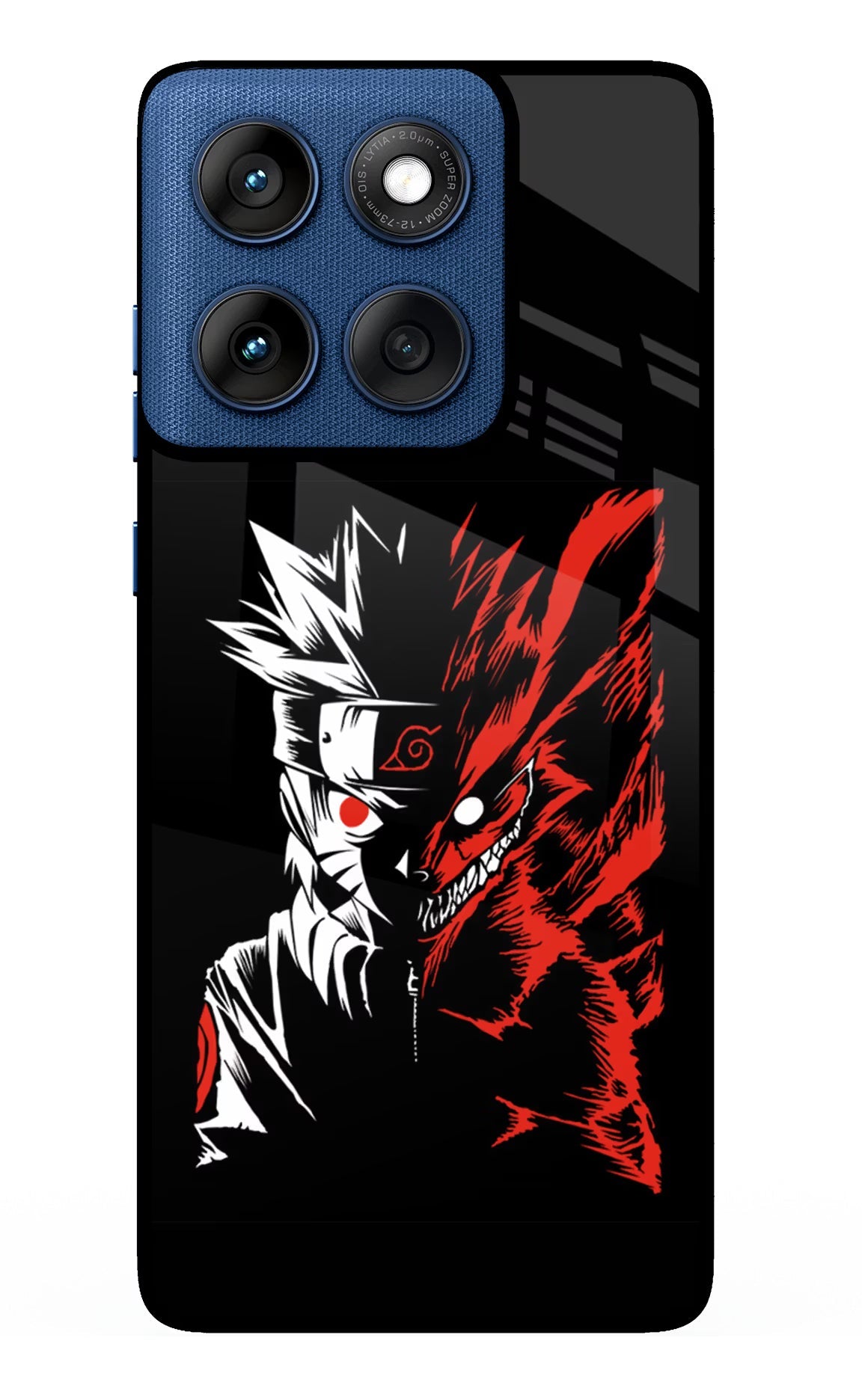 Naruto Two Face Moto Edge 60 Glass Case