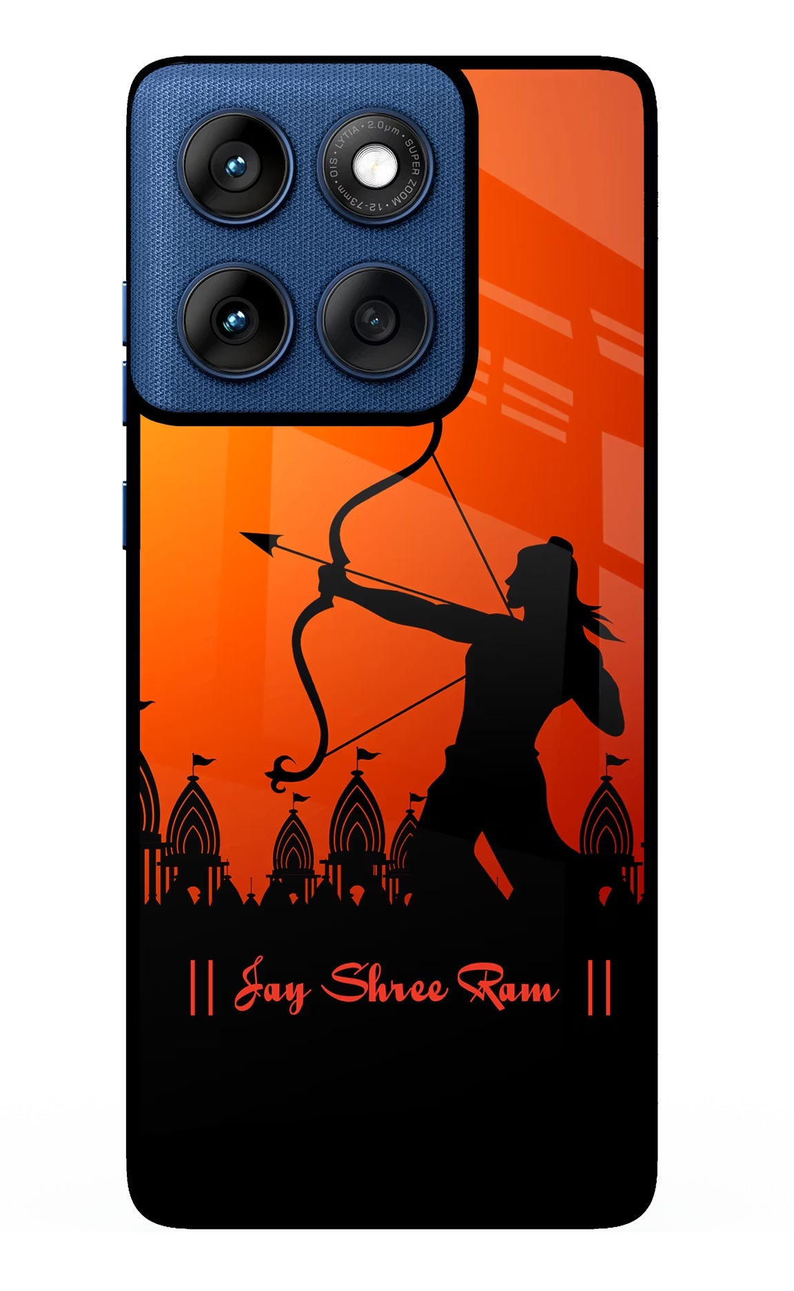 Lord Ram - 4 Moto Edge 60 Glass Case