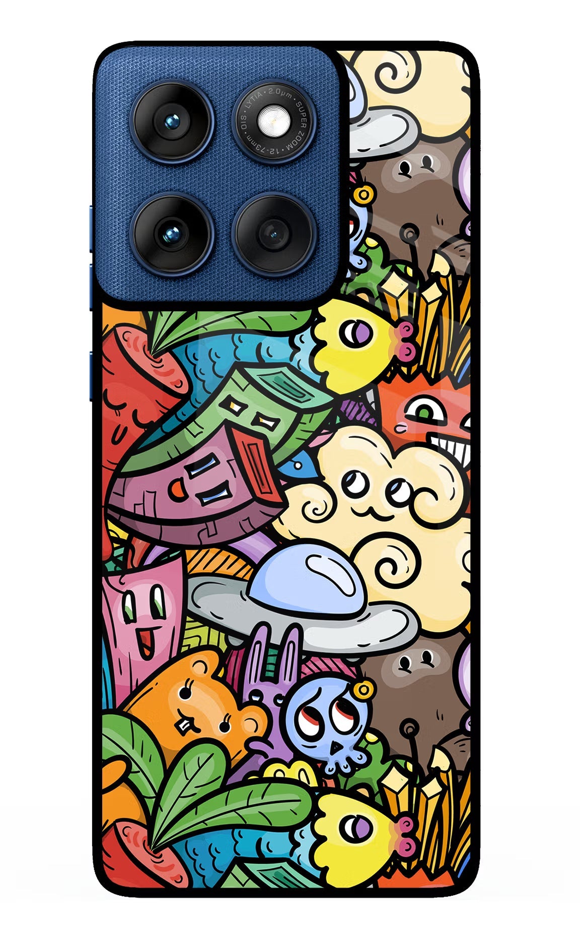 Veggie Doodle Moto Edge 60 Back Cover