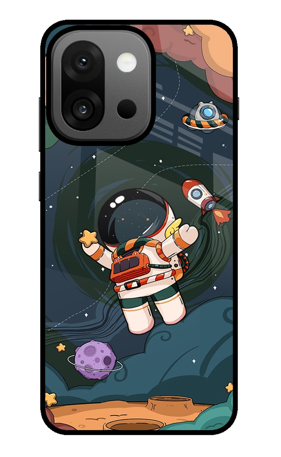Cartoon Astronaut OnePlus 13s Back Cover