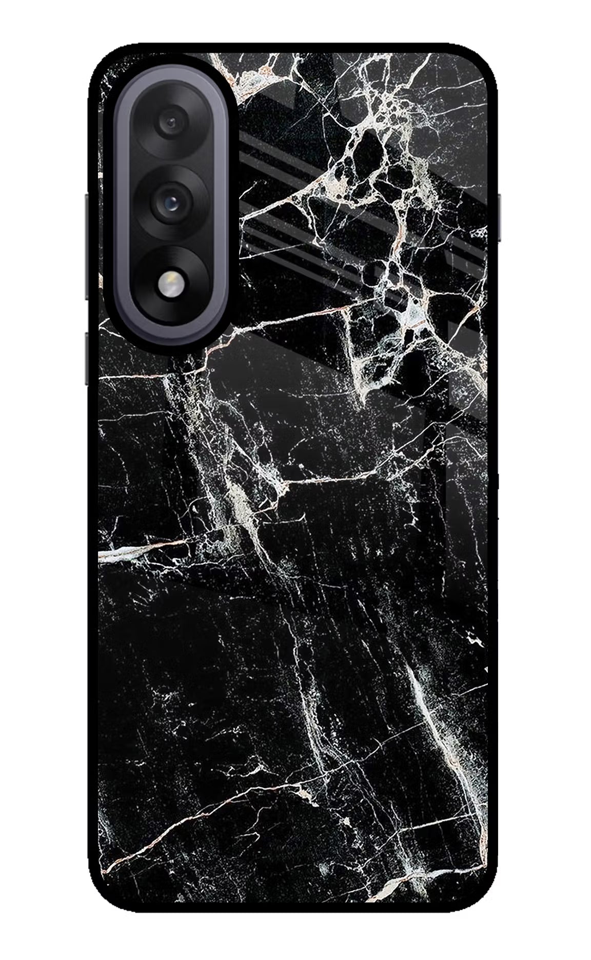 Black Marble Texture OnePlus Nord 5 Glass Case