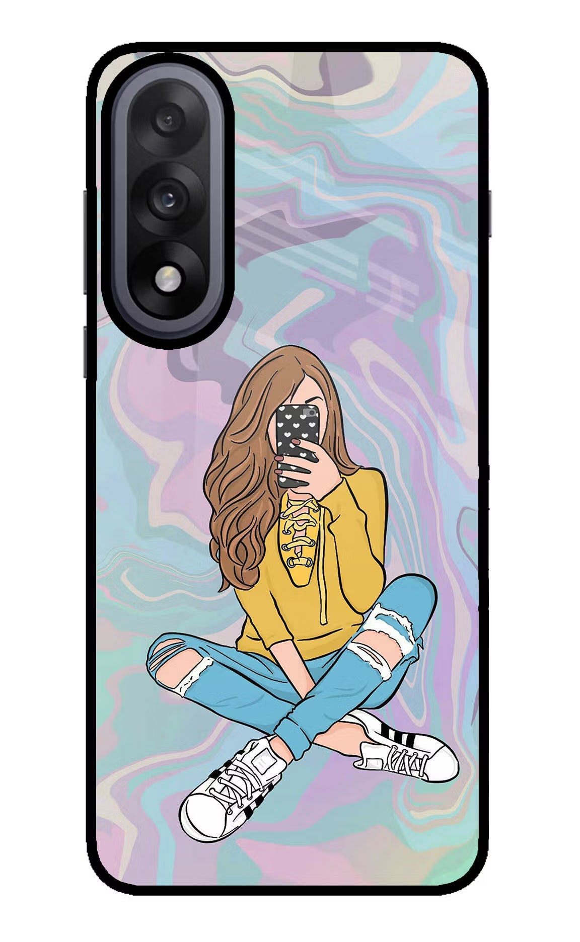 Selfie Girl OnePlus Nord 5 Glass Case