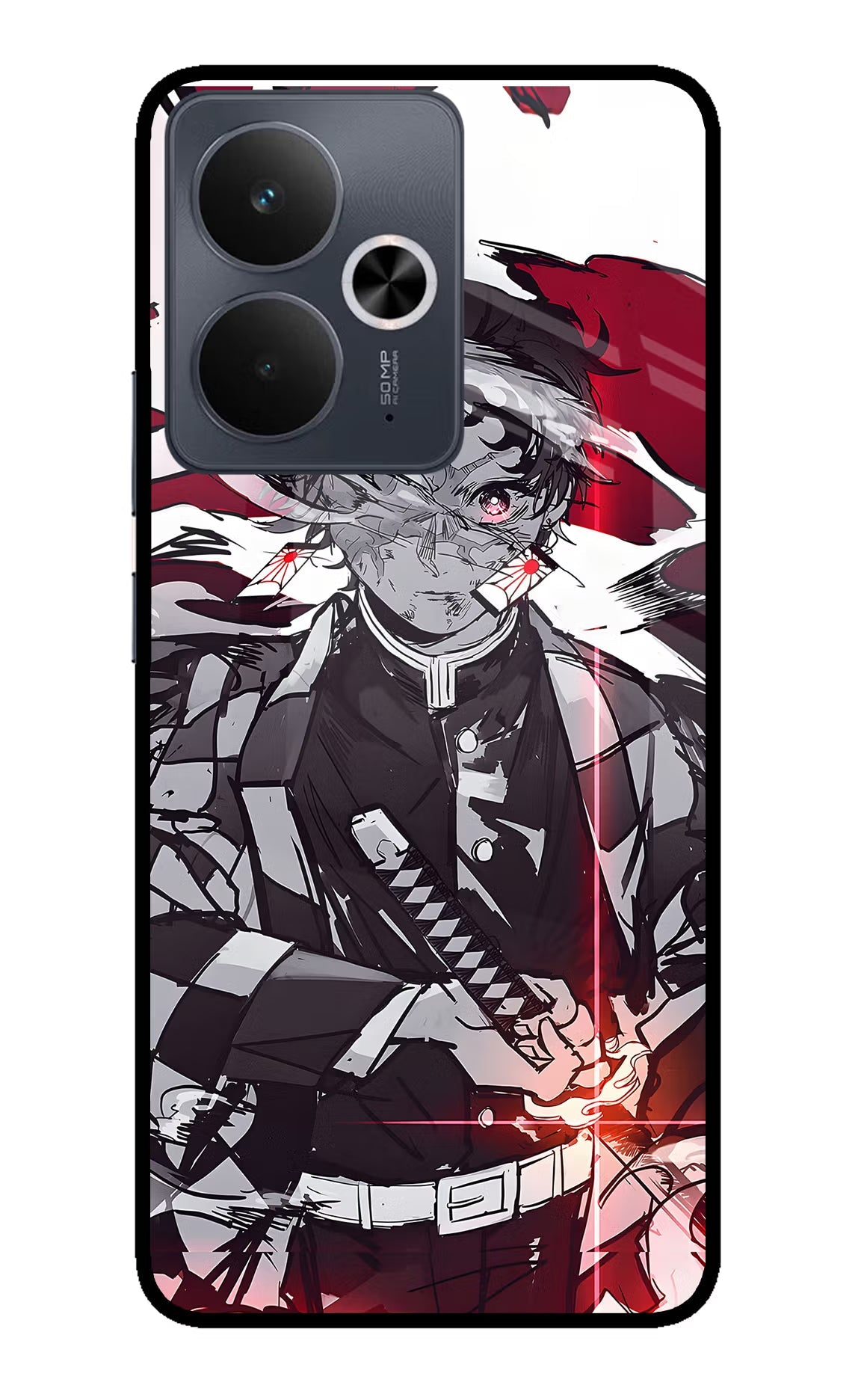 Demon Slayer Realme 14T 5G Glass Case