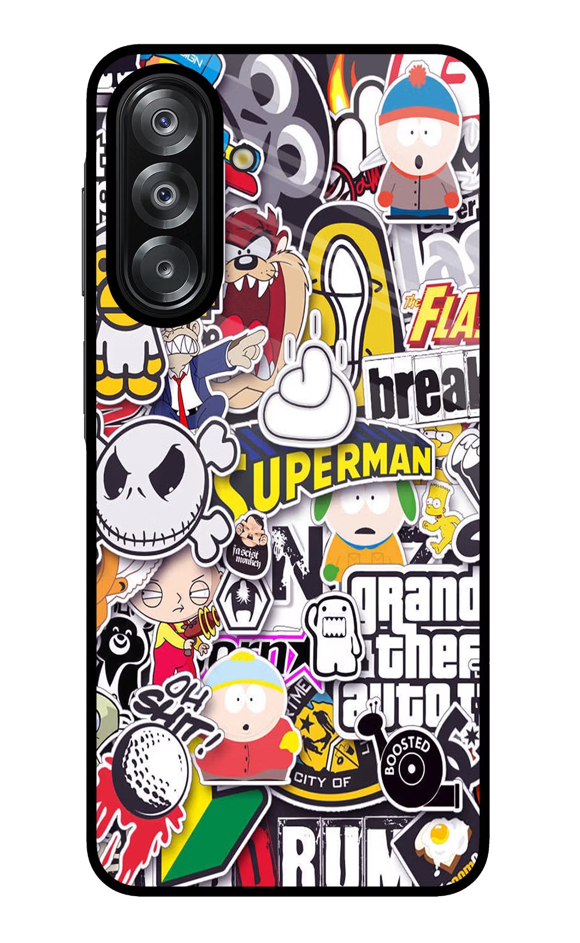 Sticker Bomb Samsung A26 Glass Case