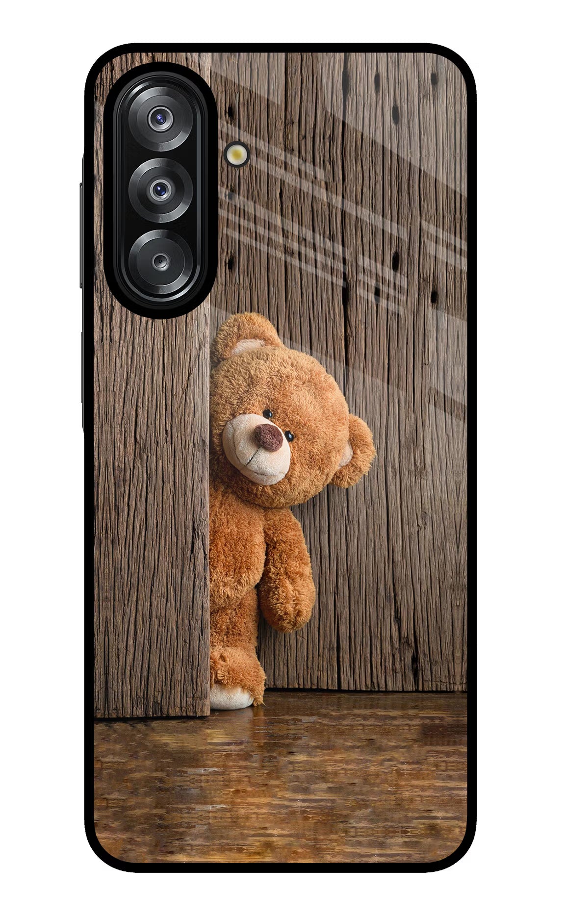 Teddy Wooden Samsung A26 Glass Case