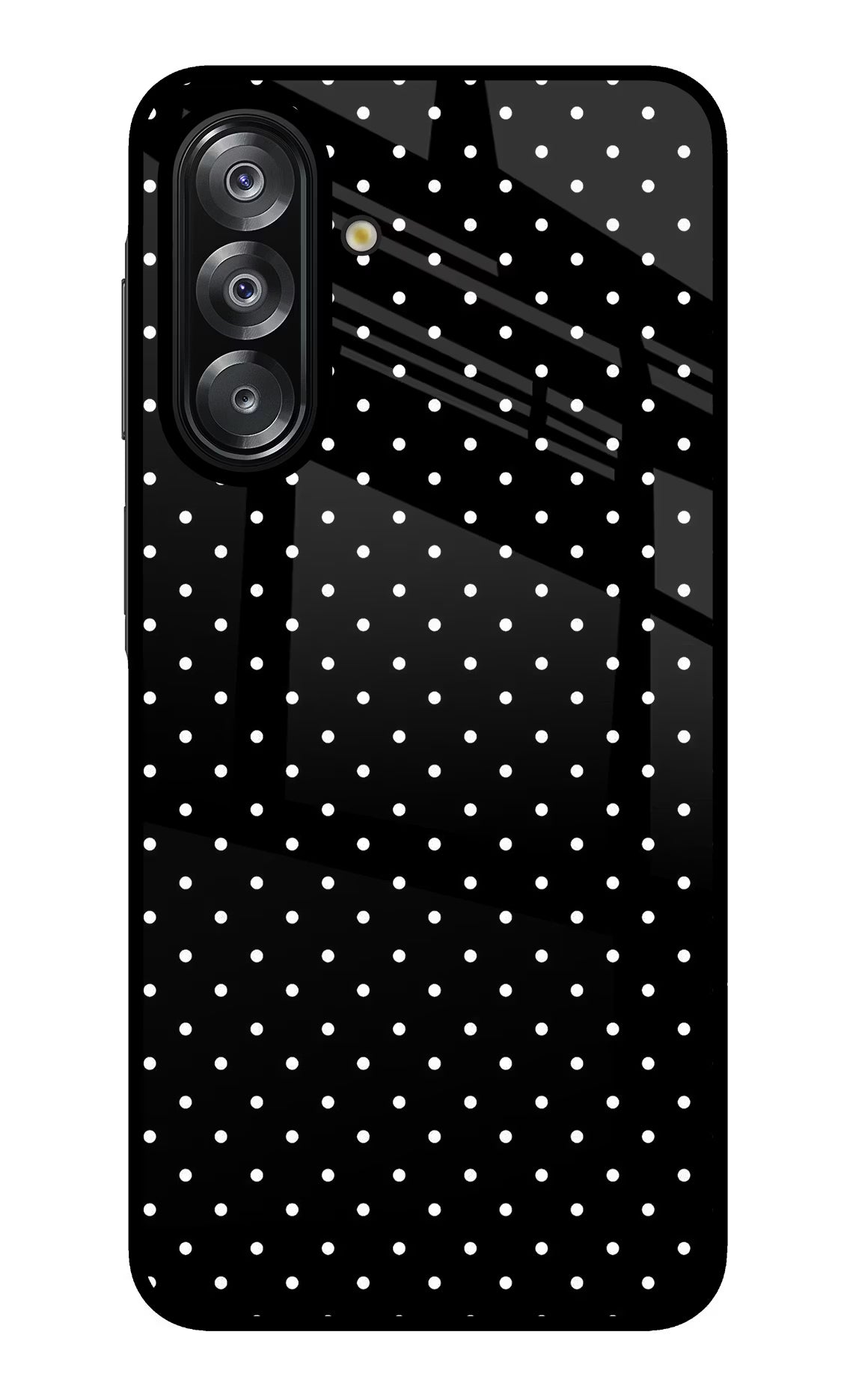 White Dots Samsung A26 Glass Case