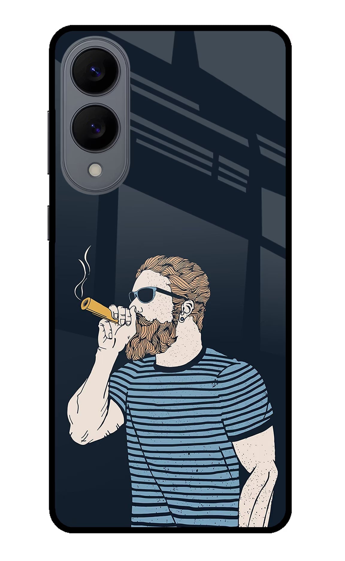 Smoking Samsung S25 Edge Back Cover