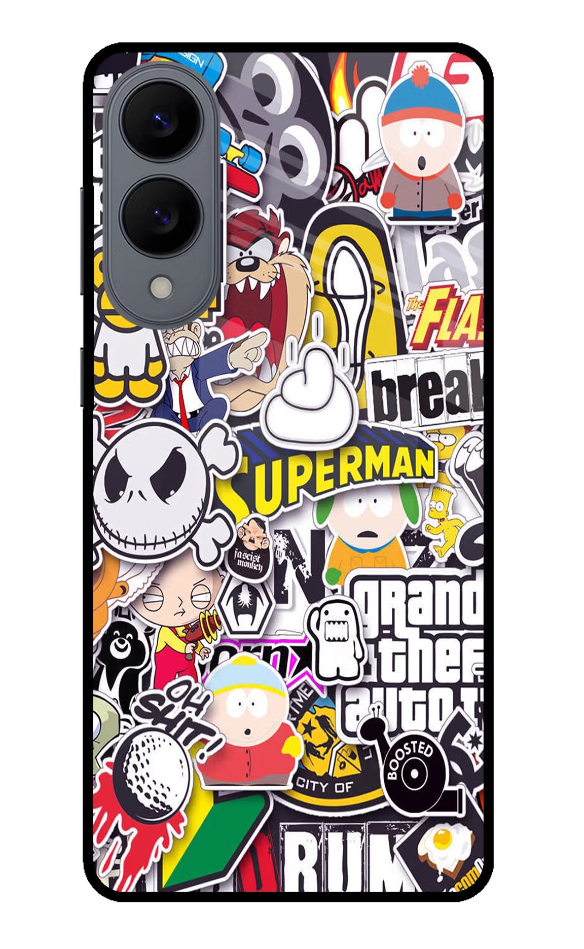 Sticker Bomb Samsung S25 Edge Back Cover