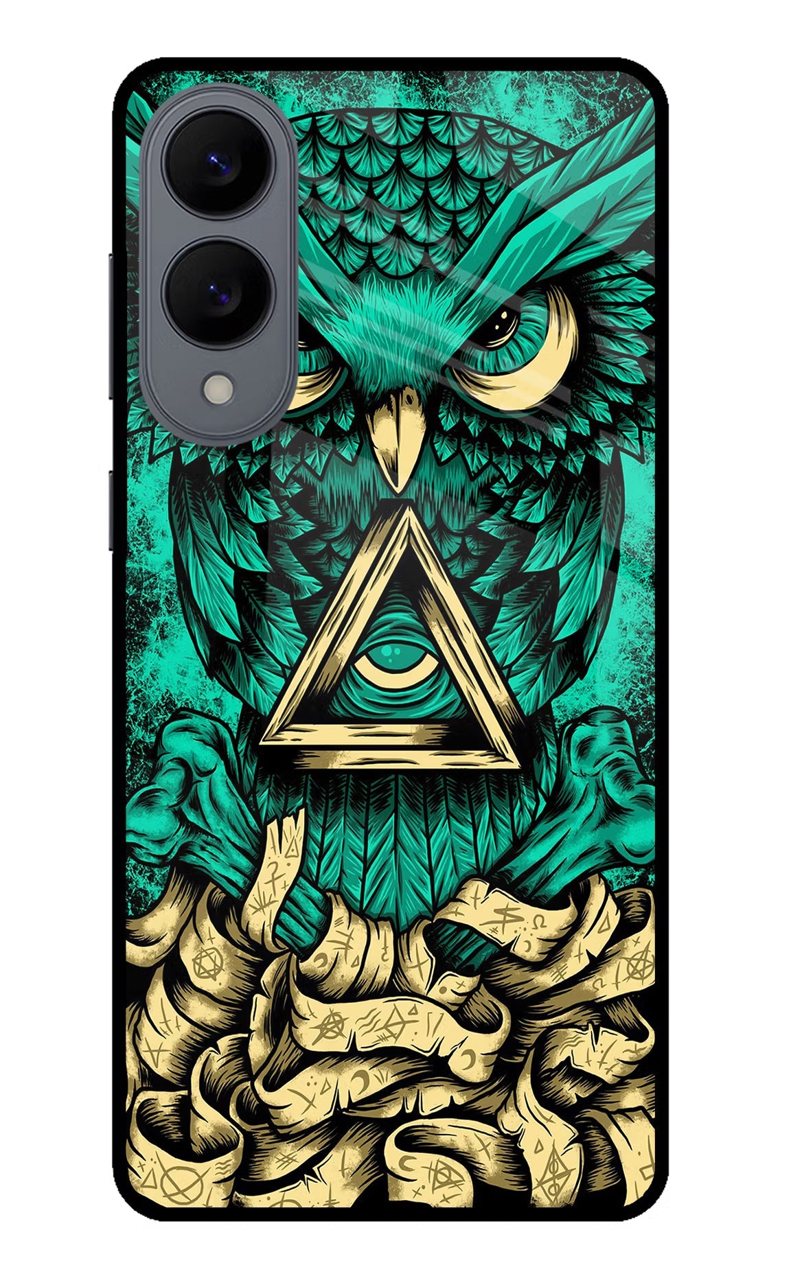 Green Owl Samsung S25 Edge Back Cover