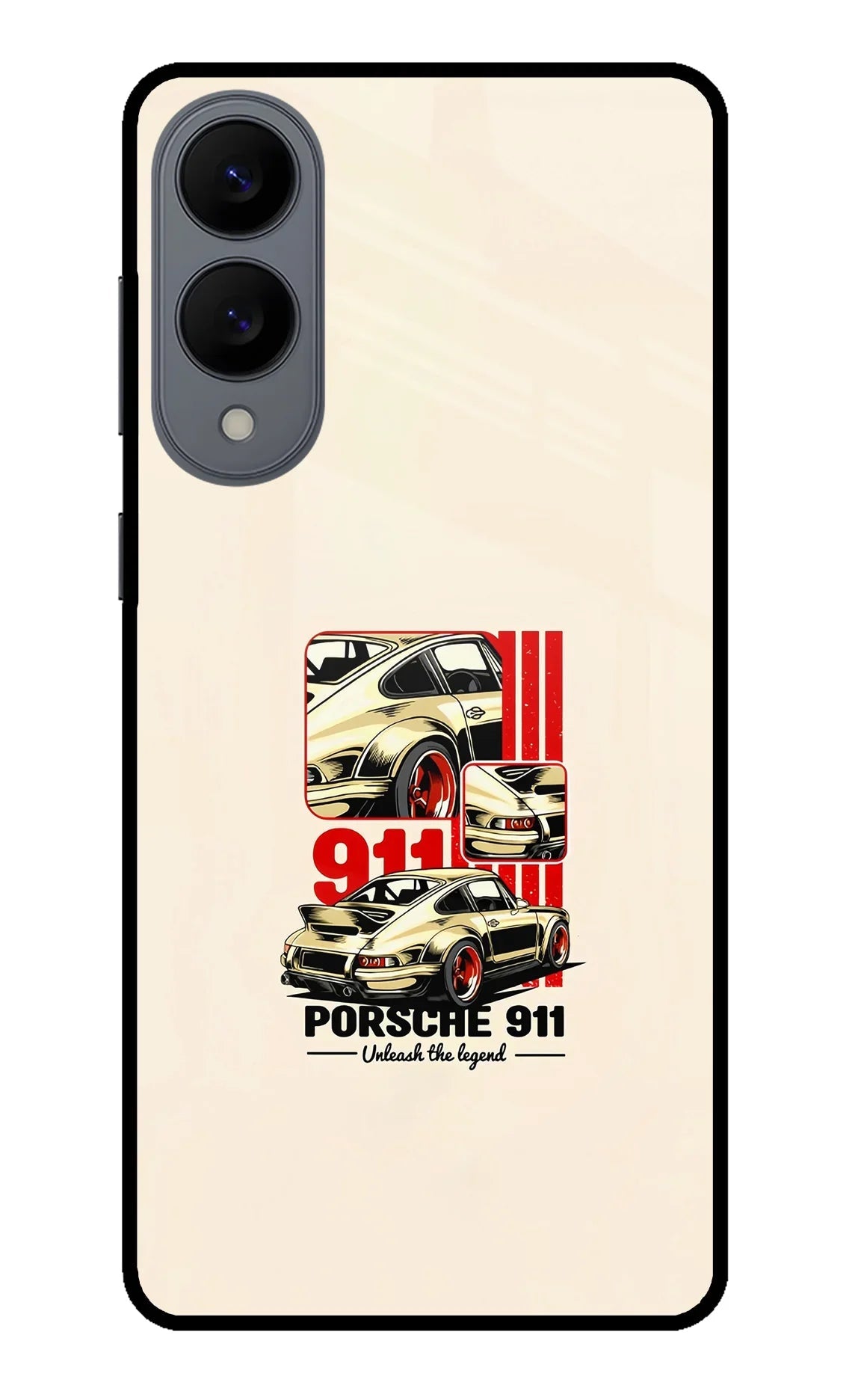 Classic Porsche 911 Samsung S25 Edge Glass Case